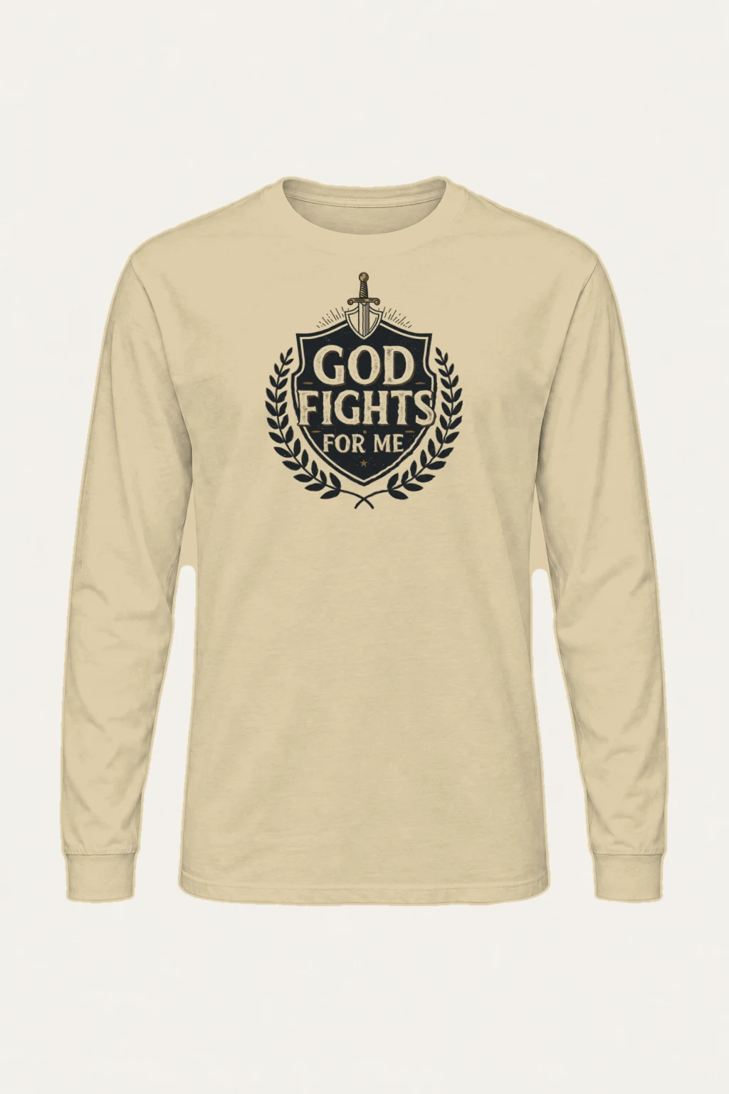 "God Fights For Me" Unisex Longsleeve T-shirt | Gildan 2400