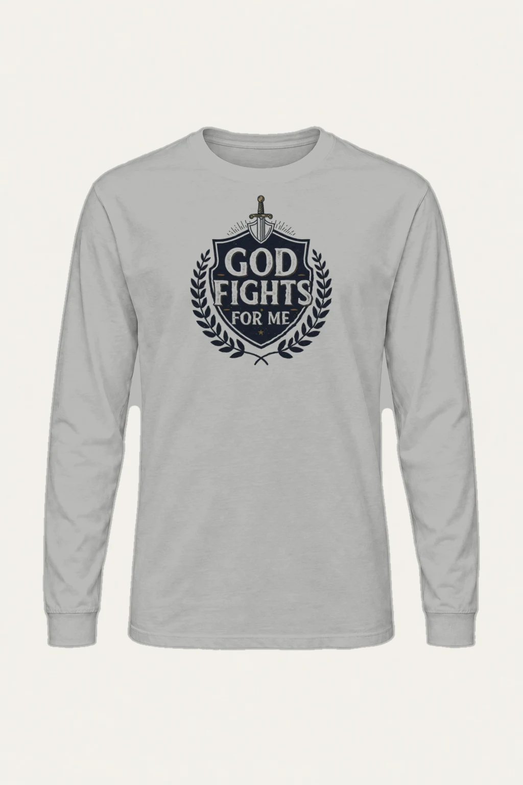 "God Fights For Me" Unisex Longsleeve T-shirt | Gildan 2400