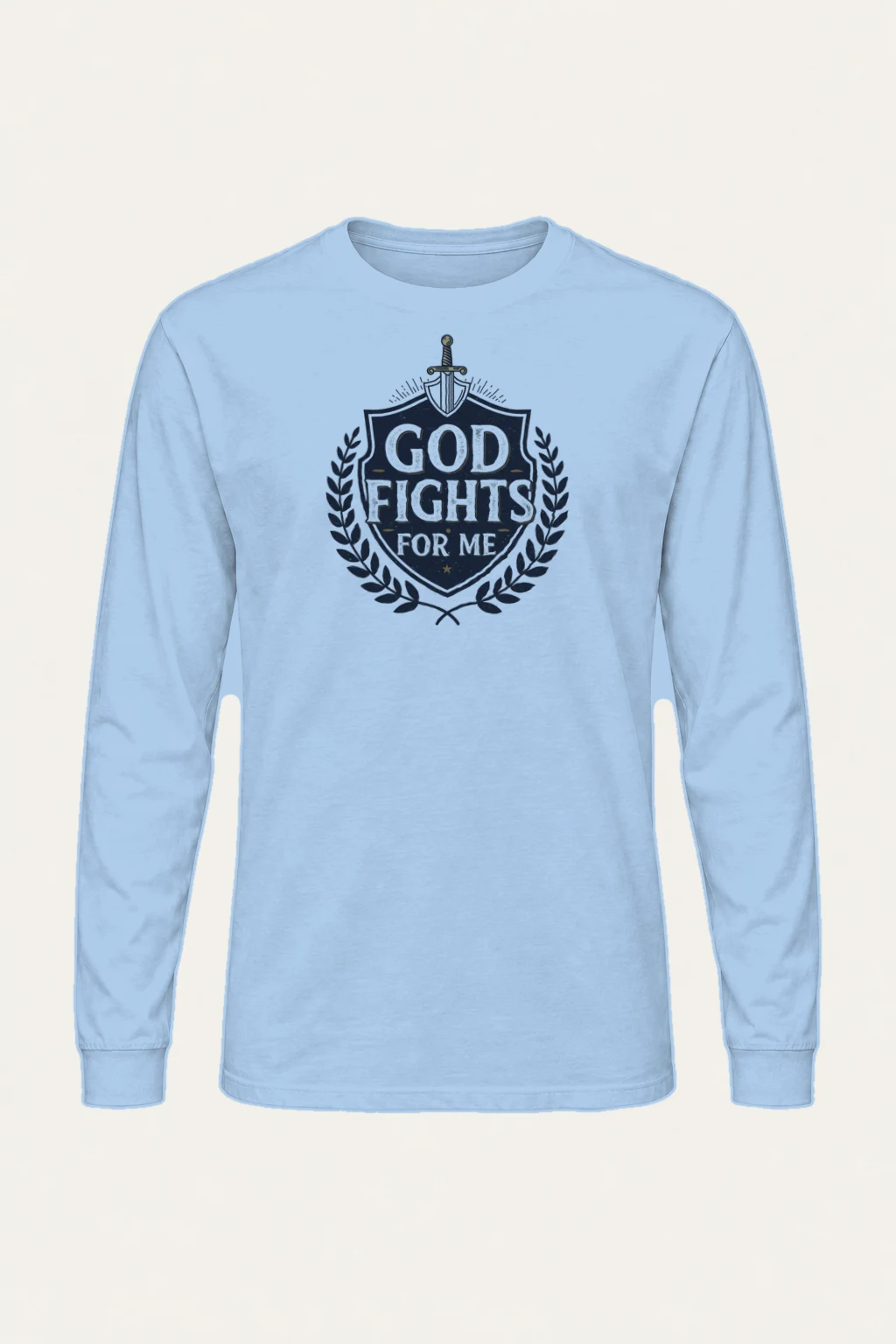 "God Fights For Me" Unisex Longsleeve T-shirt | Gildan 2400