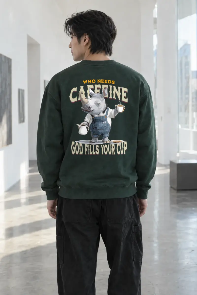 "God Fills Your Cup" Heavy Blend Unisex Crewneck Sweatshirt | Gildan 18000