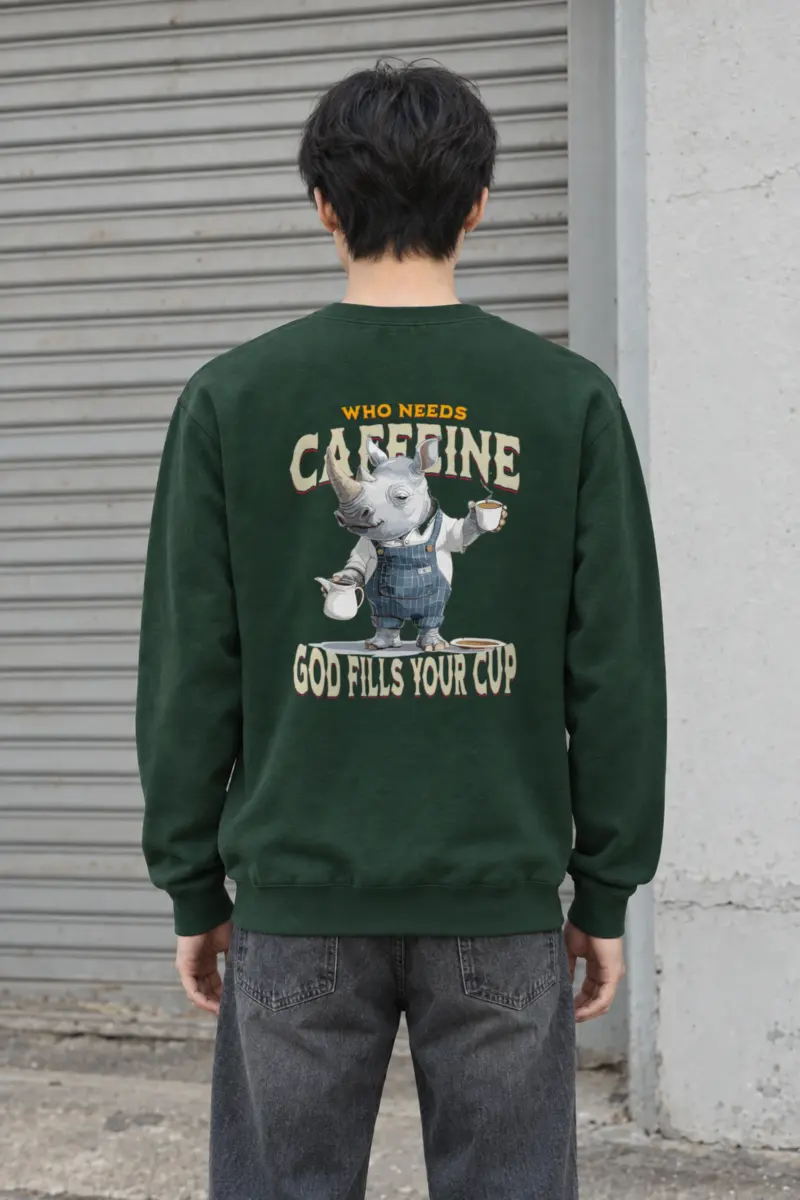 "God Fills Your Cup" Heavy Blend Unisex Crewneck Sweatshirt