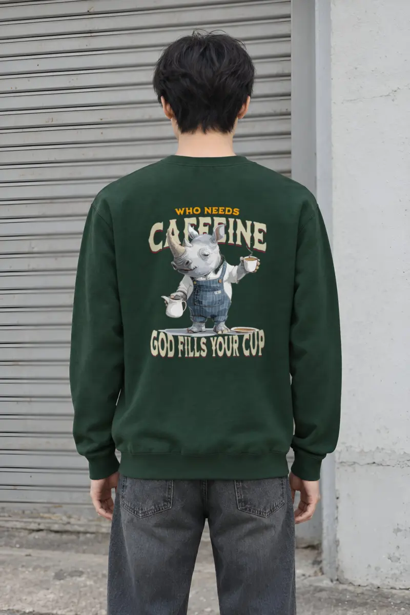 "God Fills Your Cup" Heavy Blend Unisex Crewneck Sweatshirt