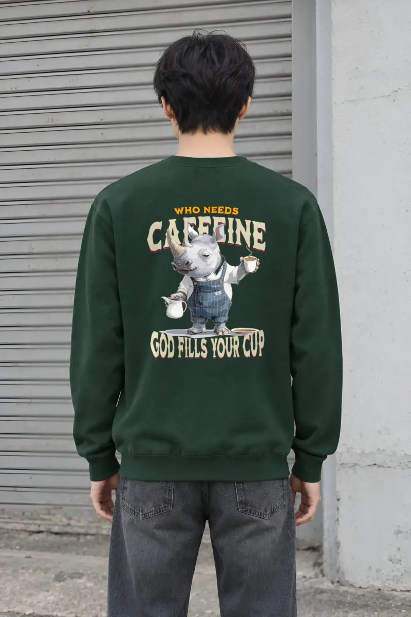 "God Fills Your Cup" Heavy Blend Unisex Crewneck Sweatshirt