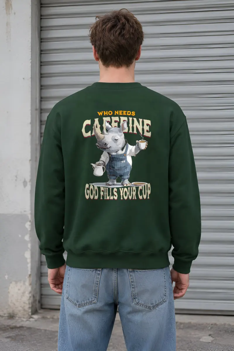 "God Fills Your Cup" Heavy Blend Unisex Crewneck Sweatshirt