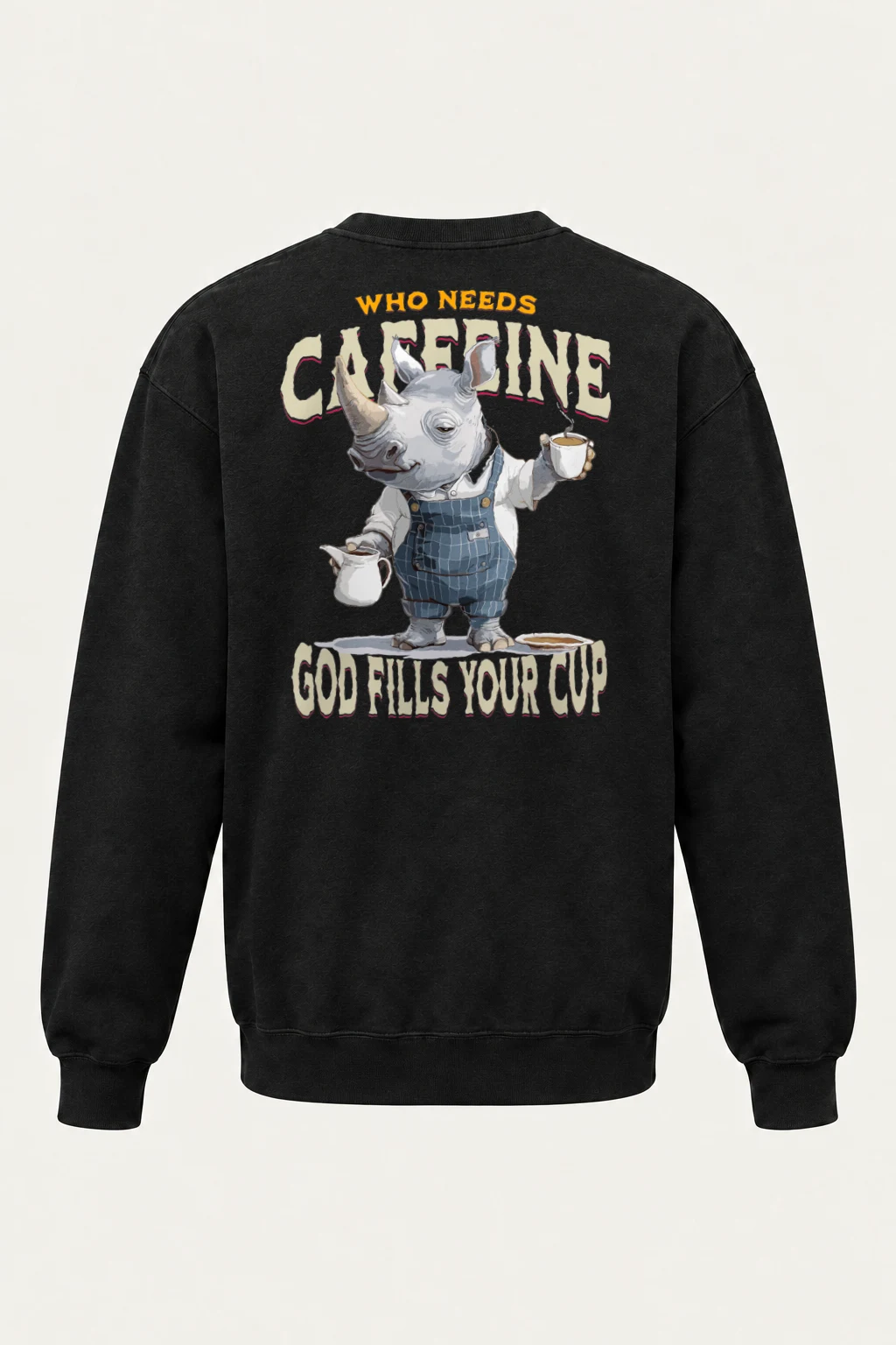 "God Fills Your Cup" Heavy Blend Unisex Crewneck Sweatshirt | Gildan 18000