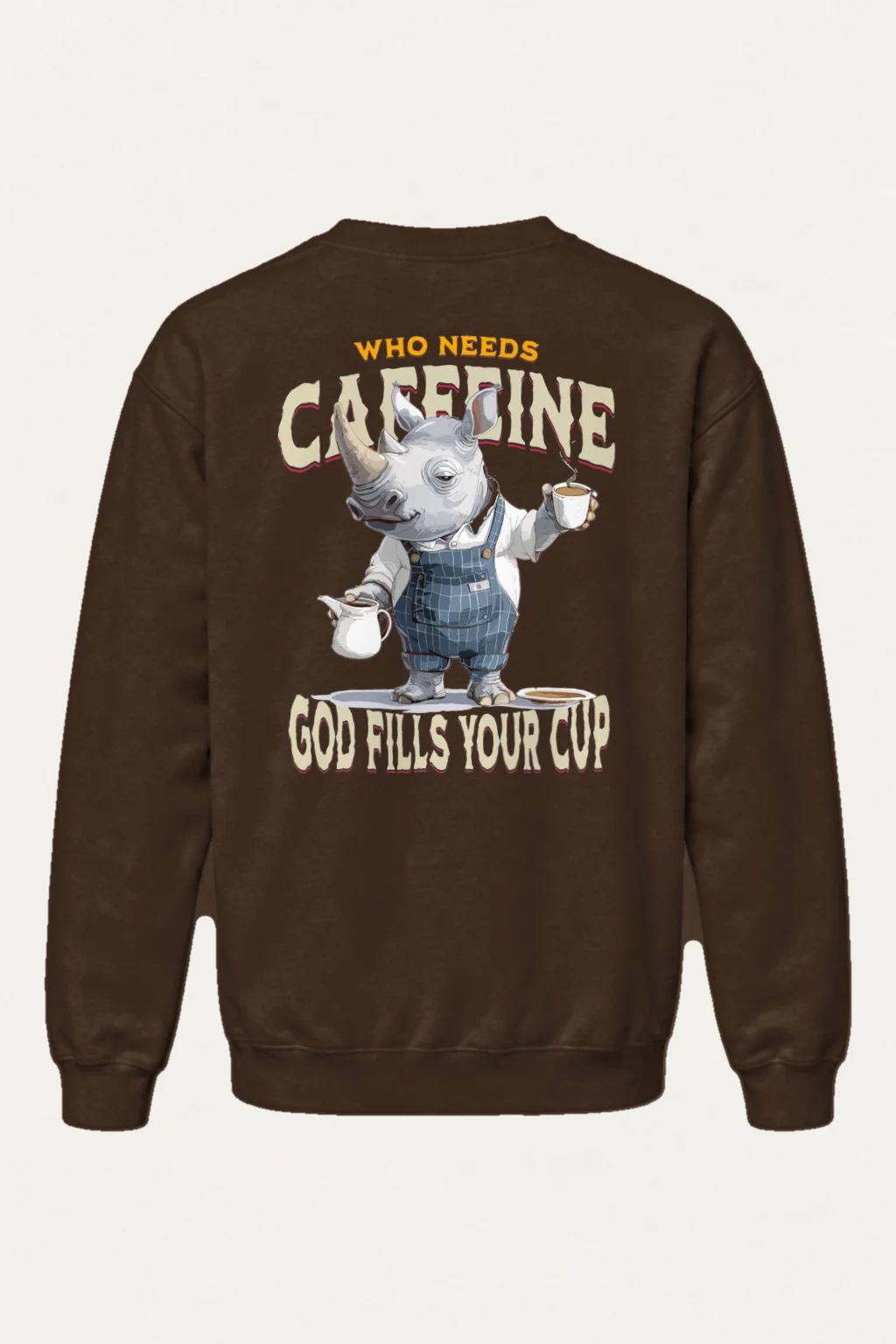 "God Fills Your Cup" Heavy Blend Unisex Crewneck Sweatshirt | Gildan 18000