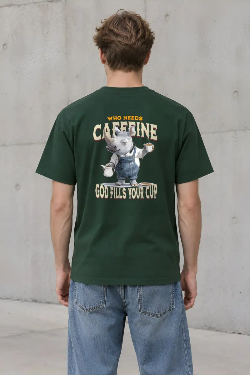 "God Fills Your Cup" Heavyweight Unisex Crewneck T-shirt