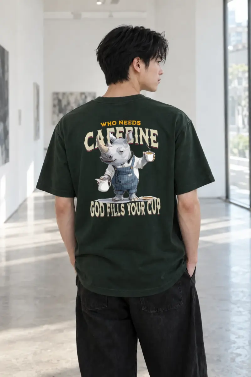 “God Fills Your Cup” Heavyweight Unisex Crewneck T-shirt | Gildan 5000