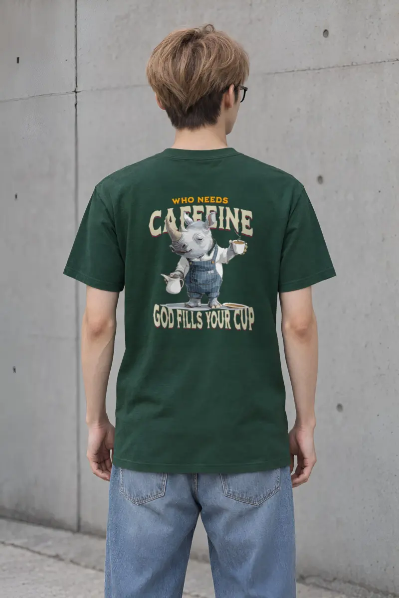 "God Fills Your Cup" Heavyweight Unisex Crewneck T-shirt
