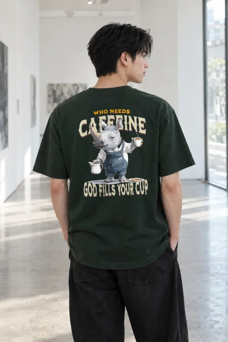 "God Fills Your Cup" Heavyweight Unisex Crewneck T-shirt | Gildan 5000