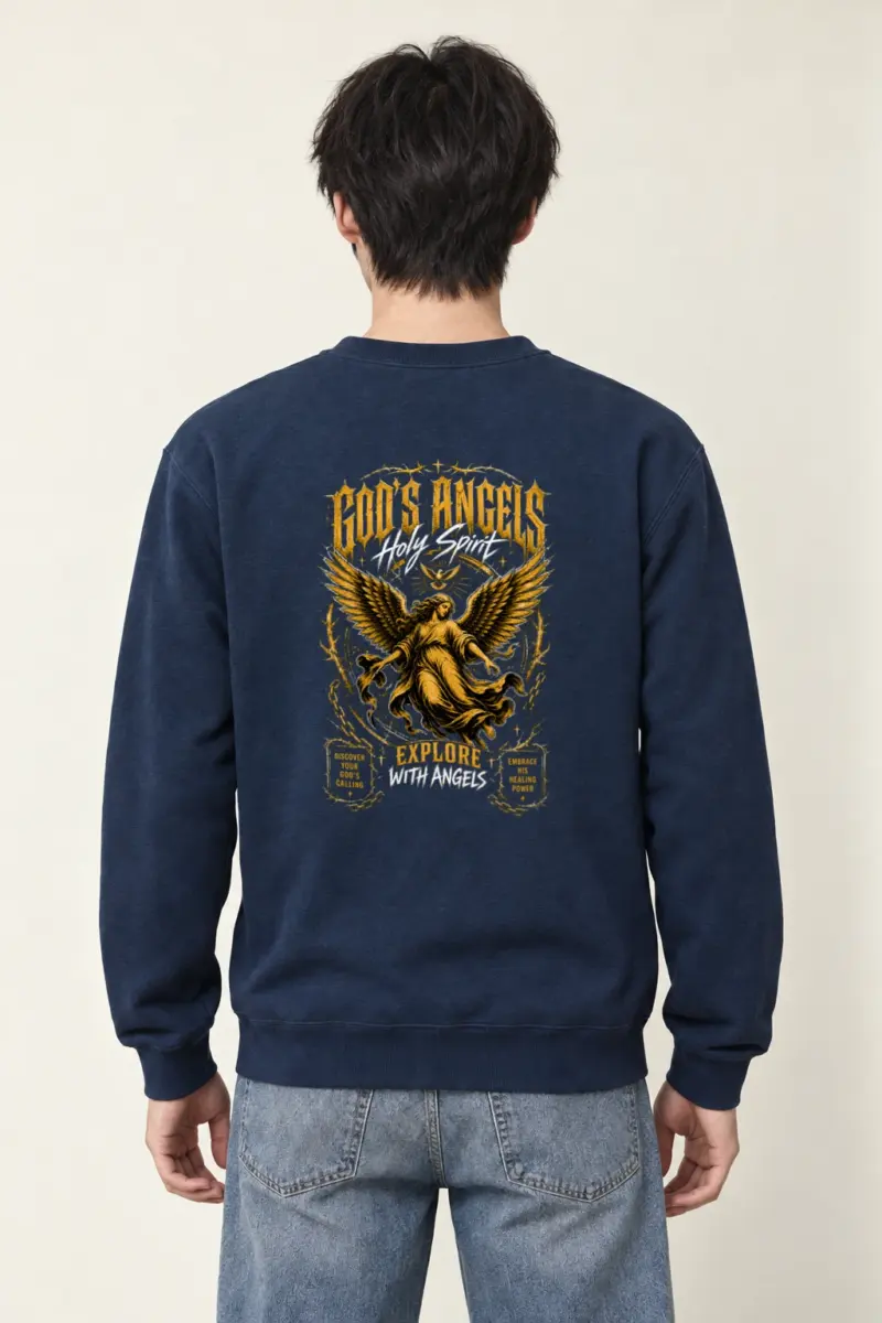 "God’s Angels" Heavy Blend Unisex Crewneck Sweatshirt