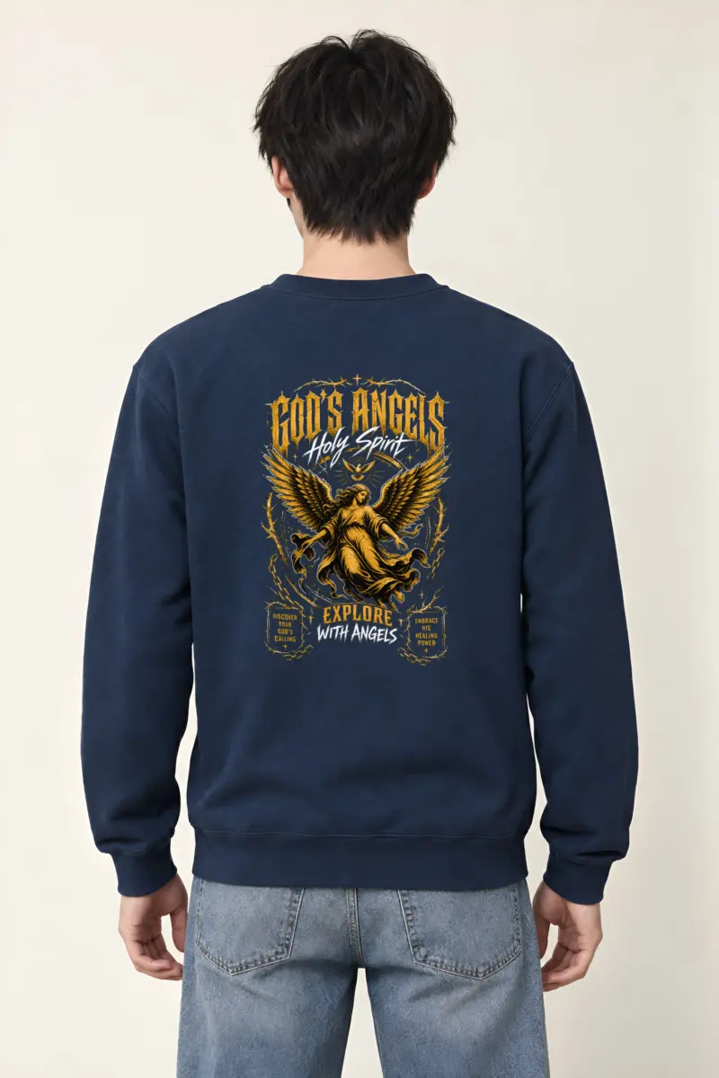 "God’s Angels" Heavy Blend Unisex Crewneck Sweatshirt