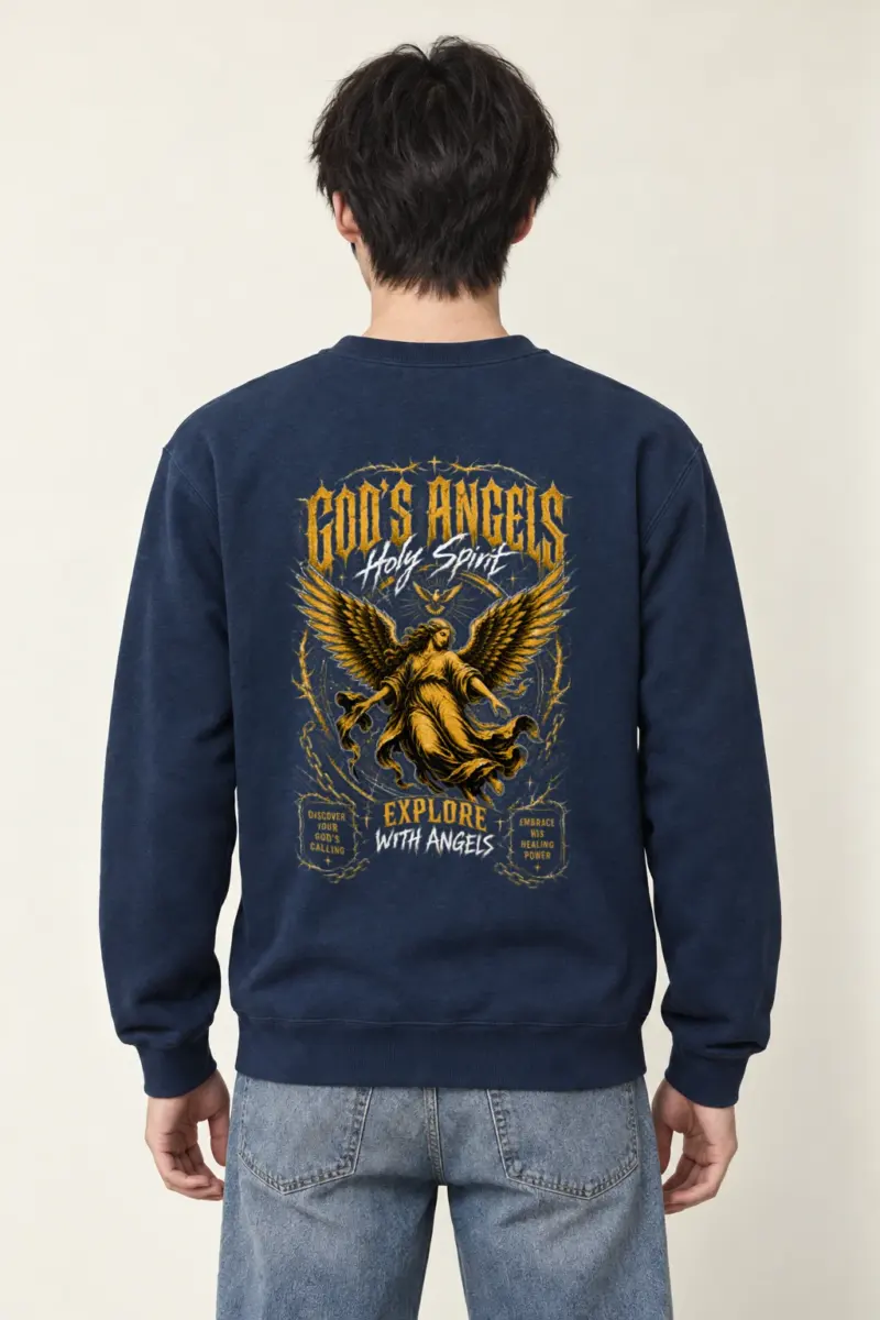 "God’s Angels" Heavy Blend Unisex Crewneck Sweatshirt