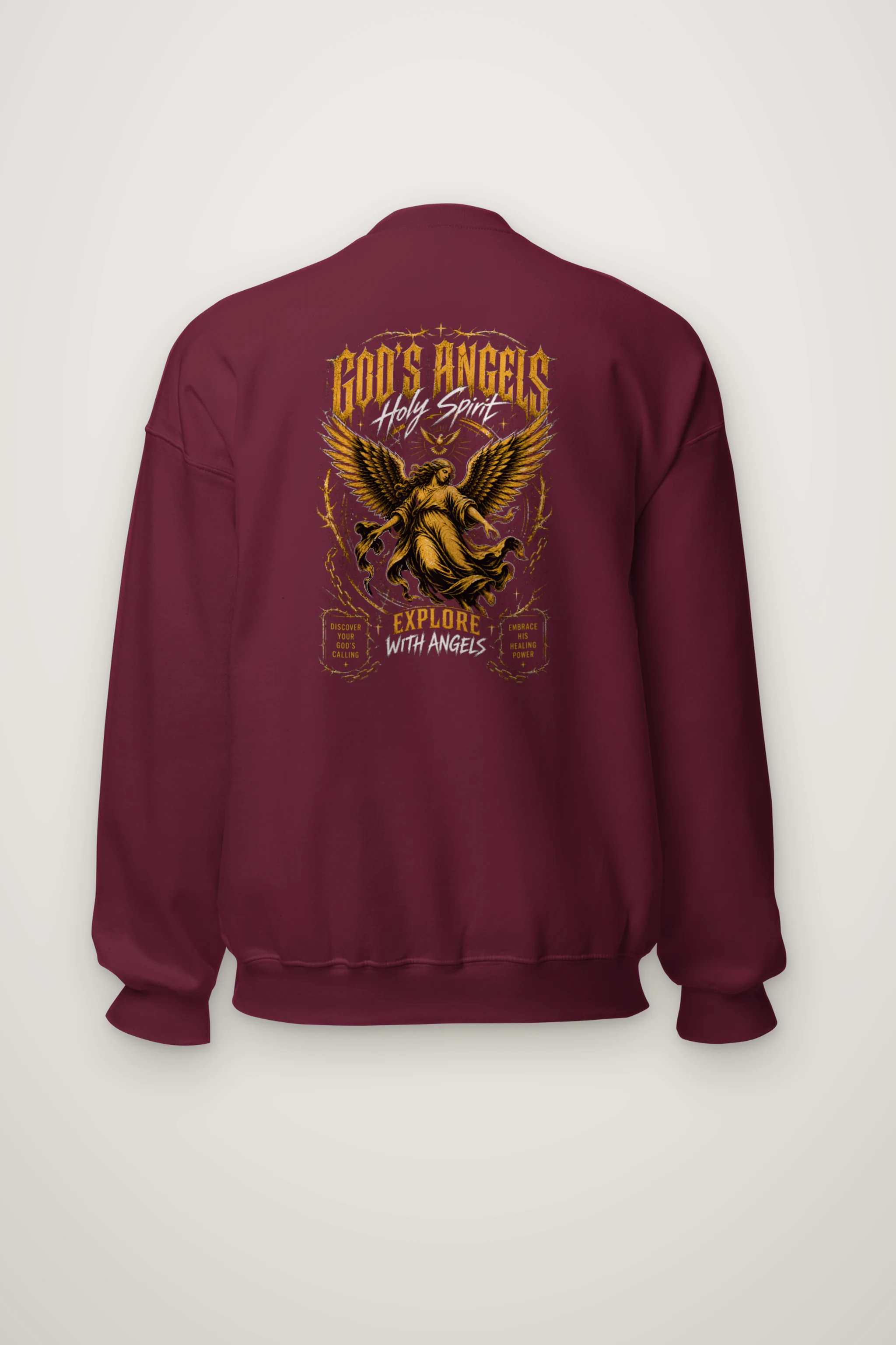 "God’s Angels" Heavy Blend Unisex Crewneck Sweatshirt
