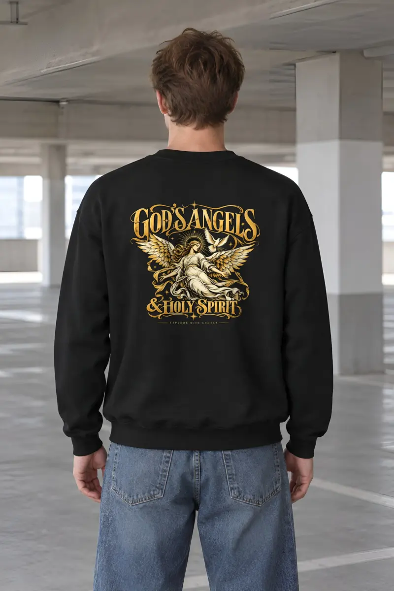 "God's Angels" Heavy Blend Unisex Crewneck Sweatshirt