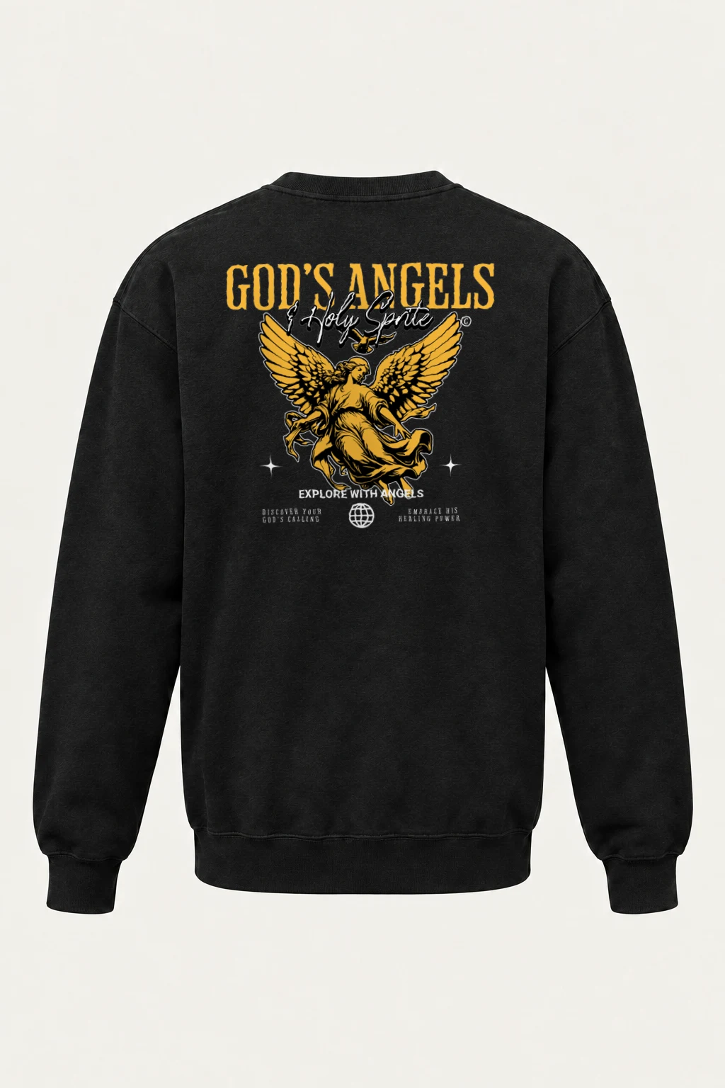 "God's Angels" Heavy Blend Unisex Crewneck Sweatshirt | Gildan 18000
