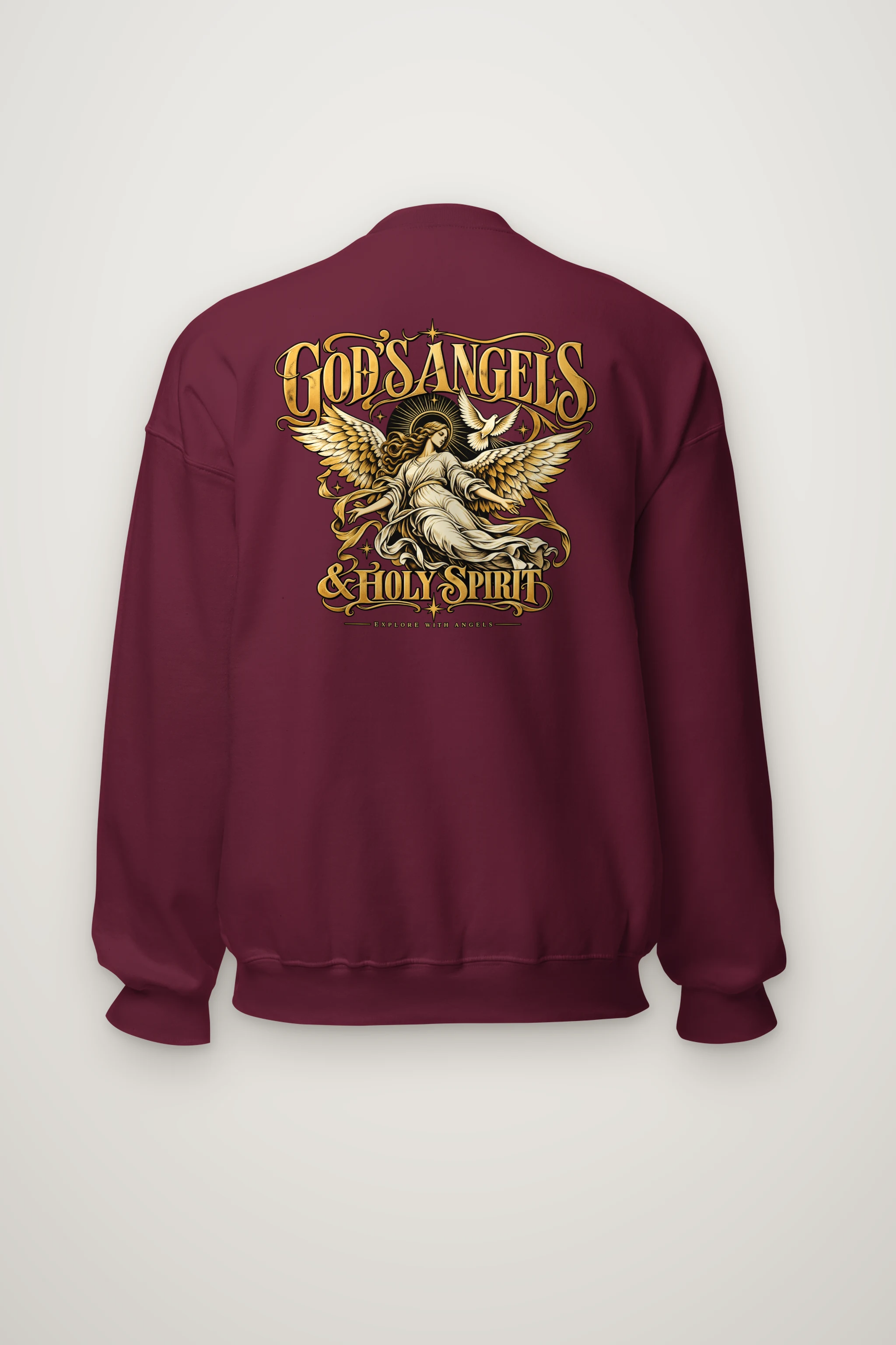 "God's Angels" Heavy Blend Unisex Crewneck Sweatshirt