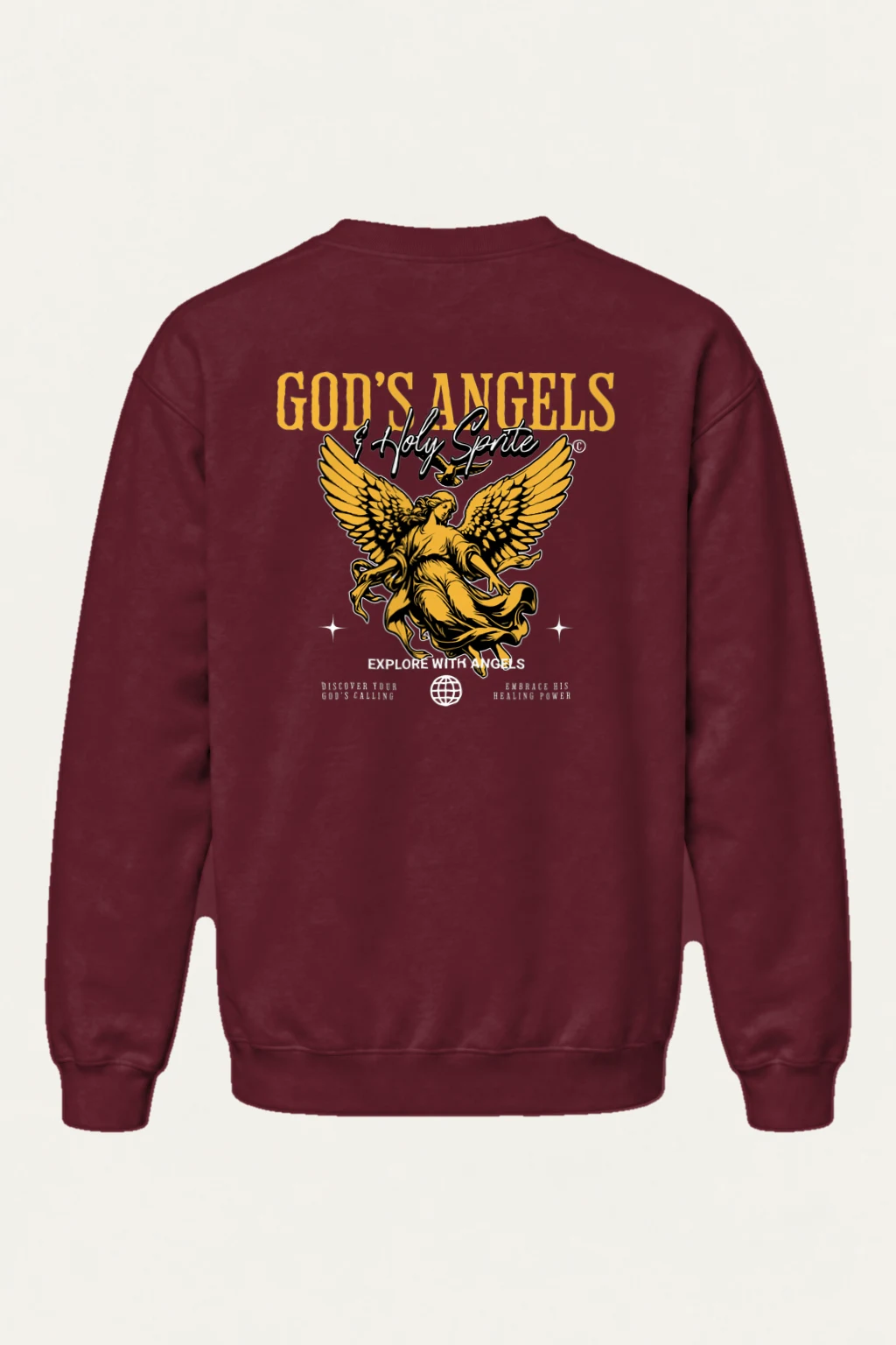 "God's Angels" Heavy Blend Unisex Crewneck Sweatshirt | Gildan 18000