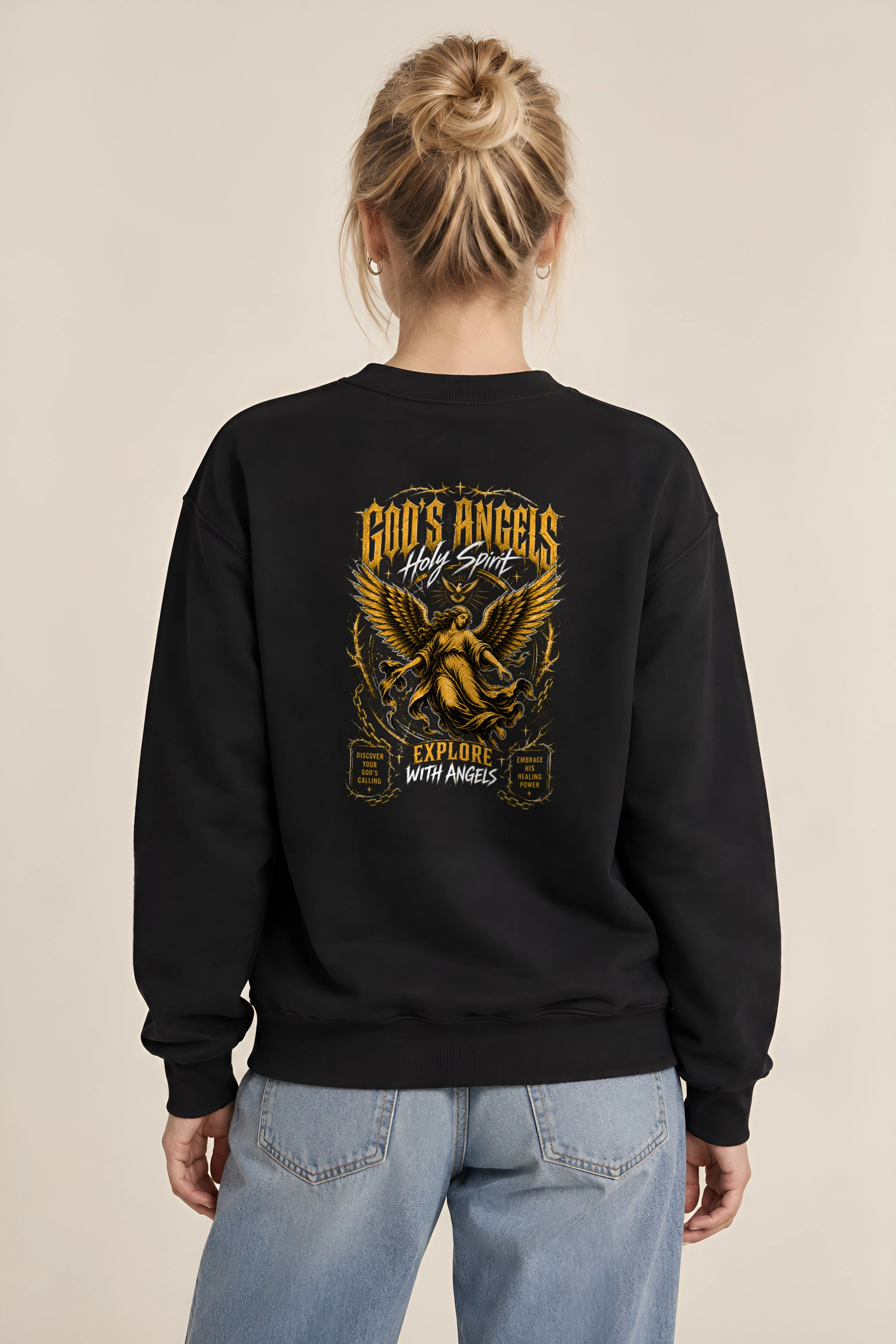 "God’s Angels" 1 Crewneck Sweatshirt