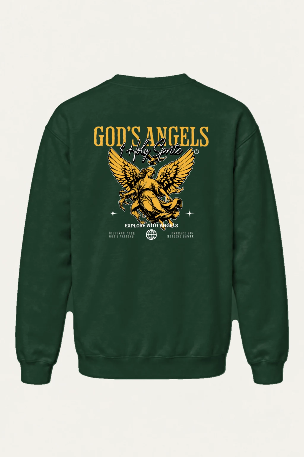 "God's Angels" Heavy Blend Unisex Crewneck Sweatshirt | Gildan 18000
