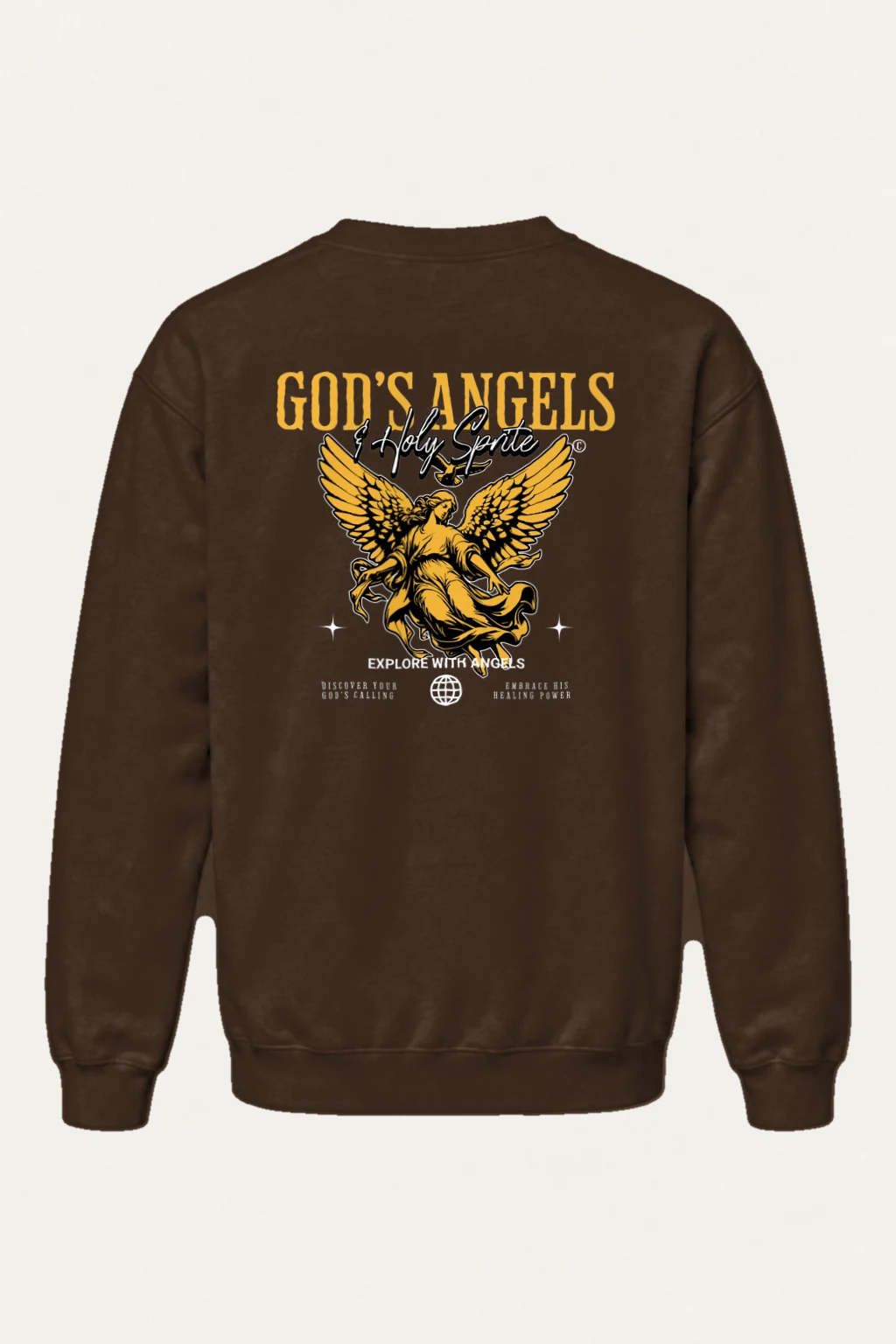 "God's Angels" Heavy Blend Unisex Crewneck Sweatshirt | Gildan 18000