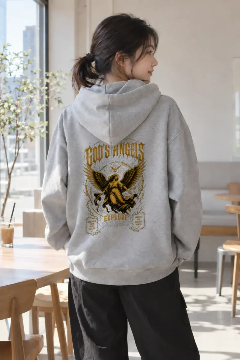 "God's Angels" Heavy Blend Unisex Pullover Hoodie | Gildan 18500