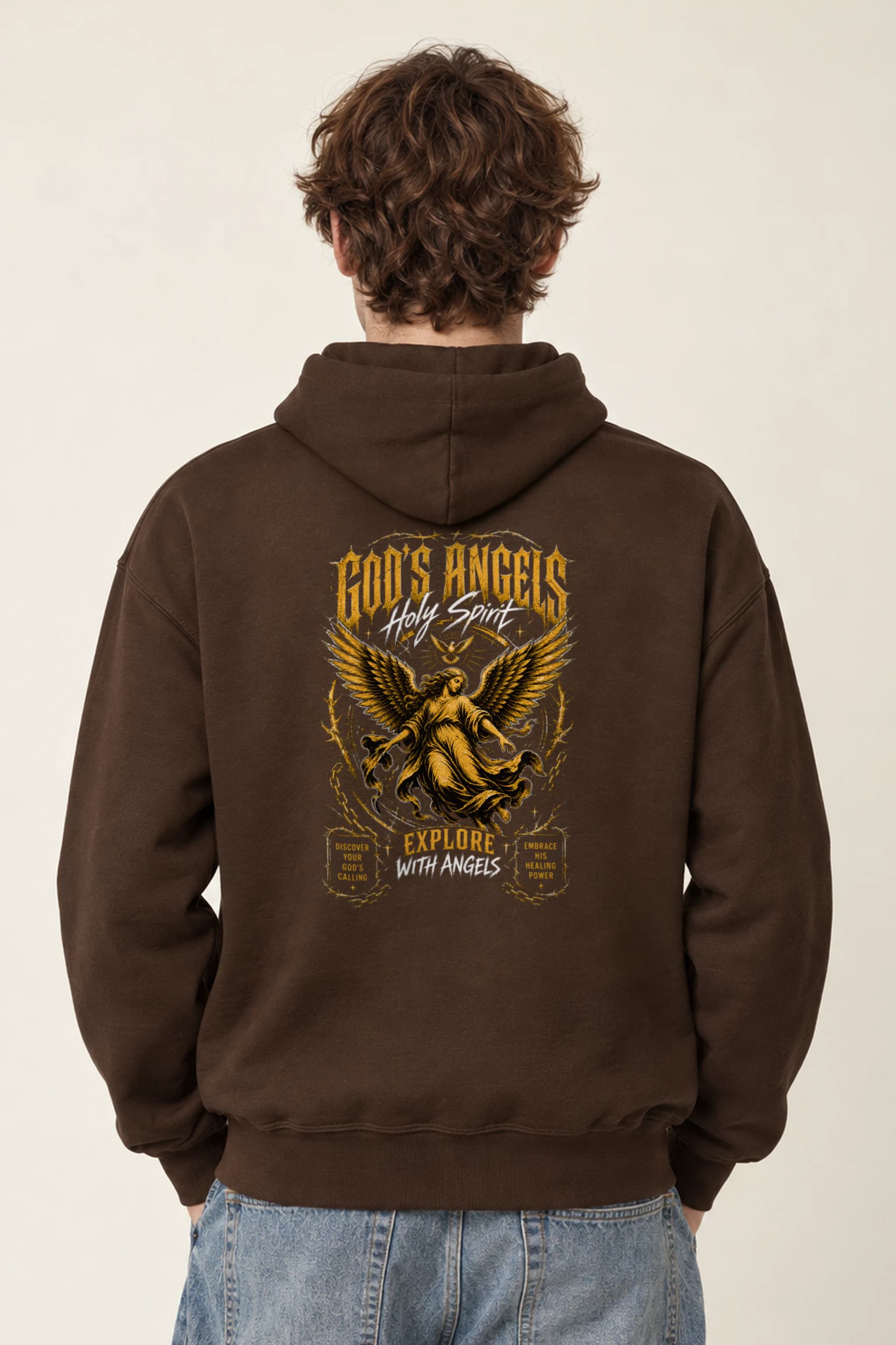 "God's Angels" Heavy Blend Unisex Pullover Hoodie