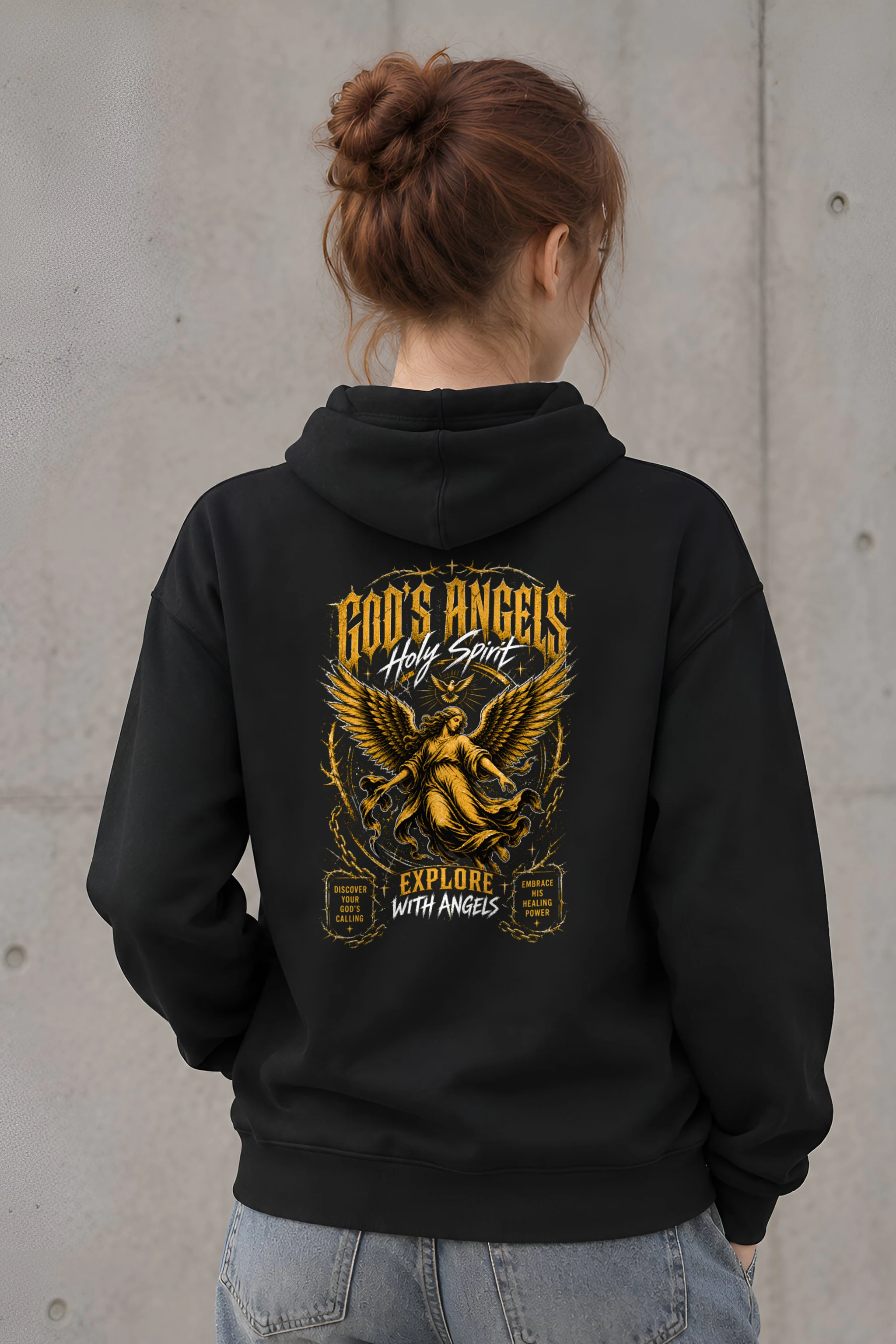 "God's Angels" 1 Pullover Hoodie