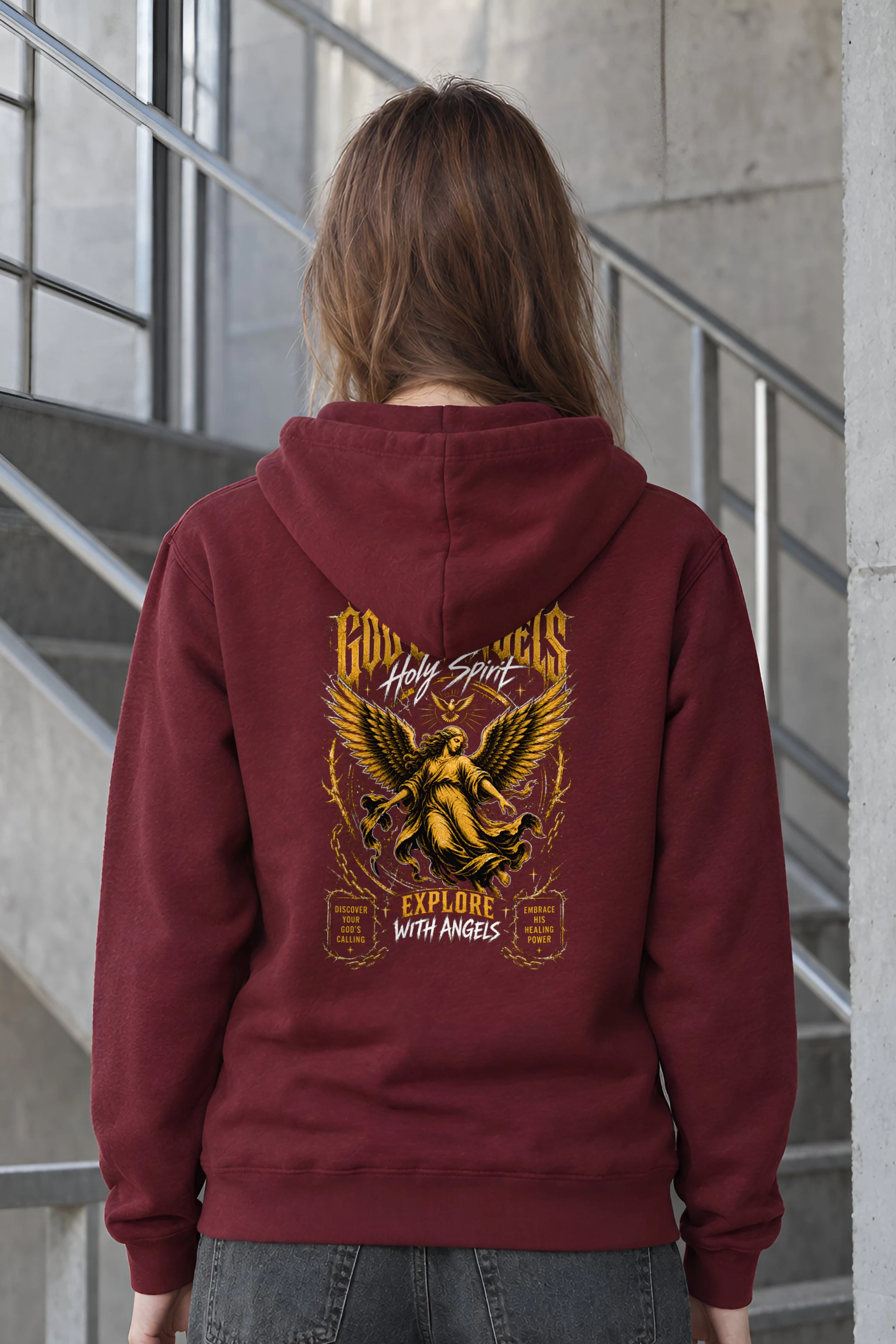 "God's Angels" 1 Pullover Hoodie