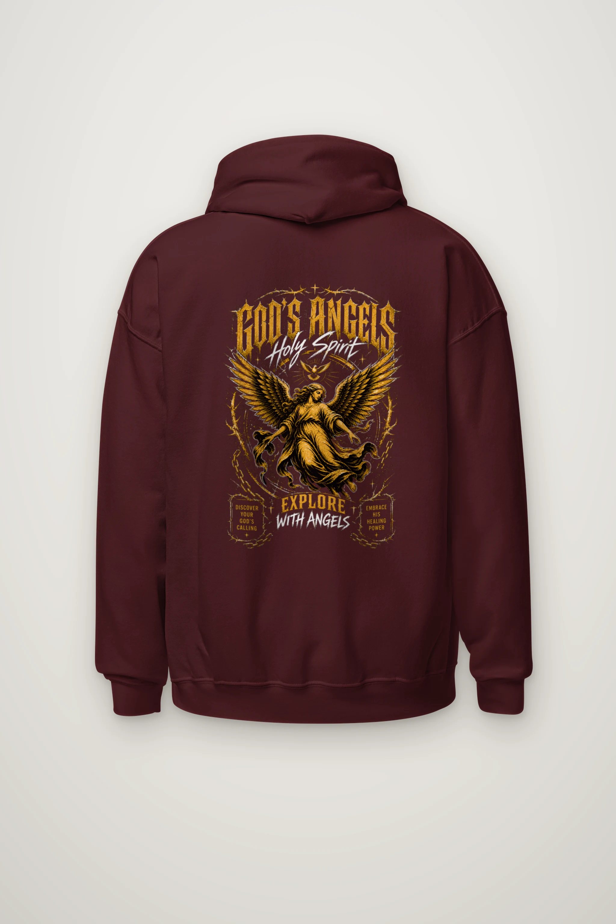 "God's Angels" Heavy Blend Unisex Pullover Hoodie