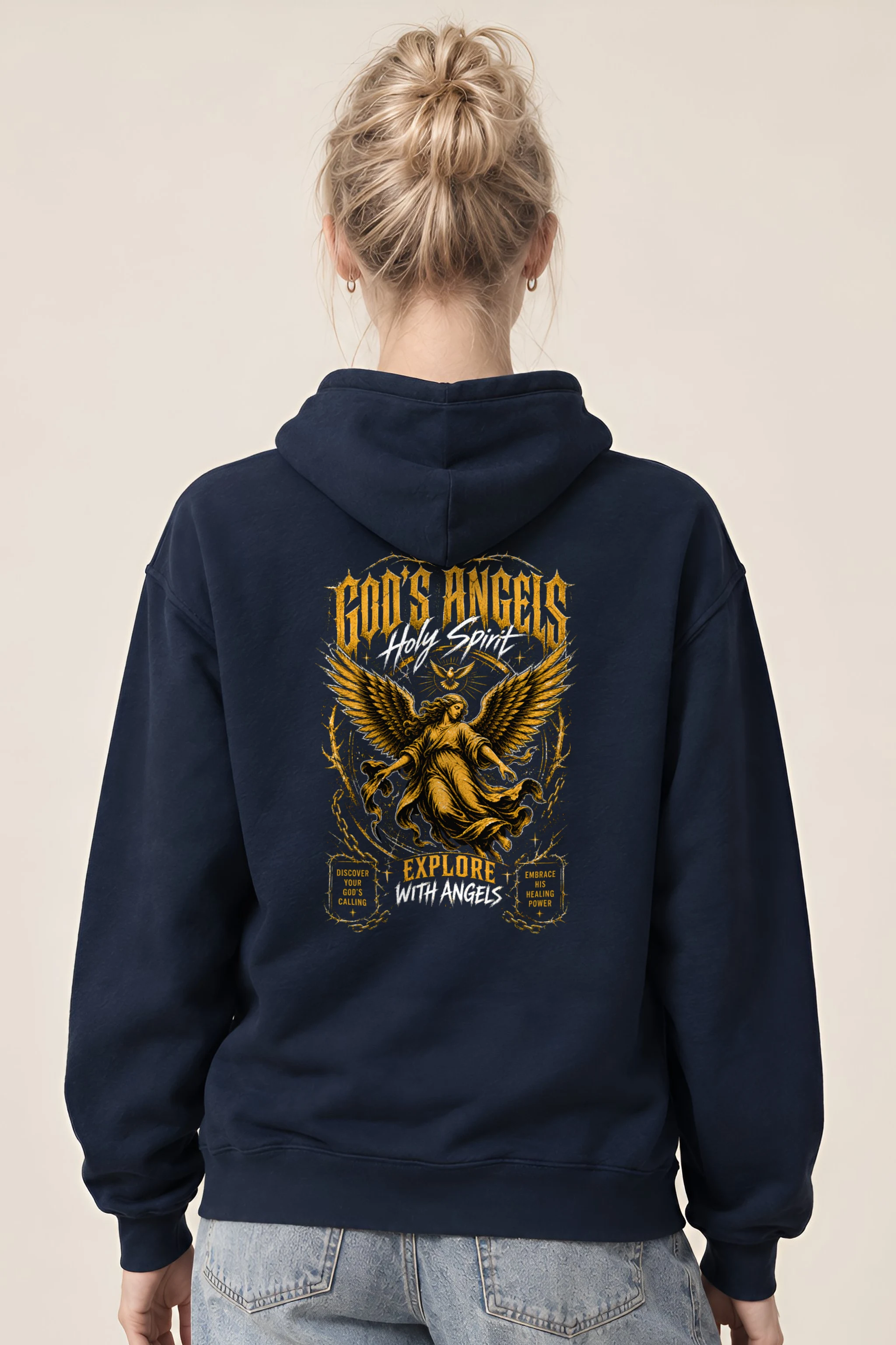 "God's Angels" 1 Pullover Hoodie