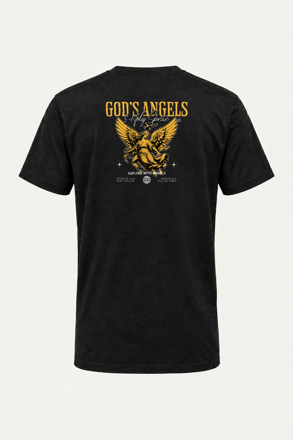 "God's Angels" Heavyweight Unisex Crewneck T-shirt | Gildan 5000