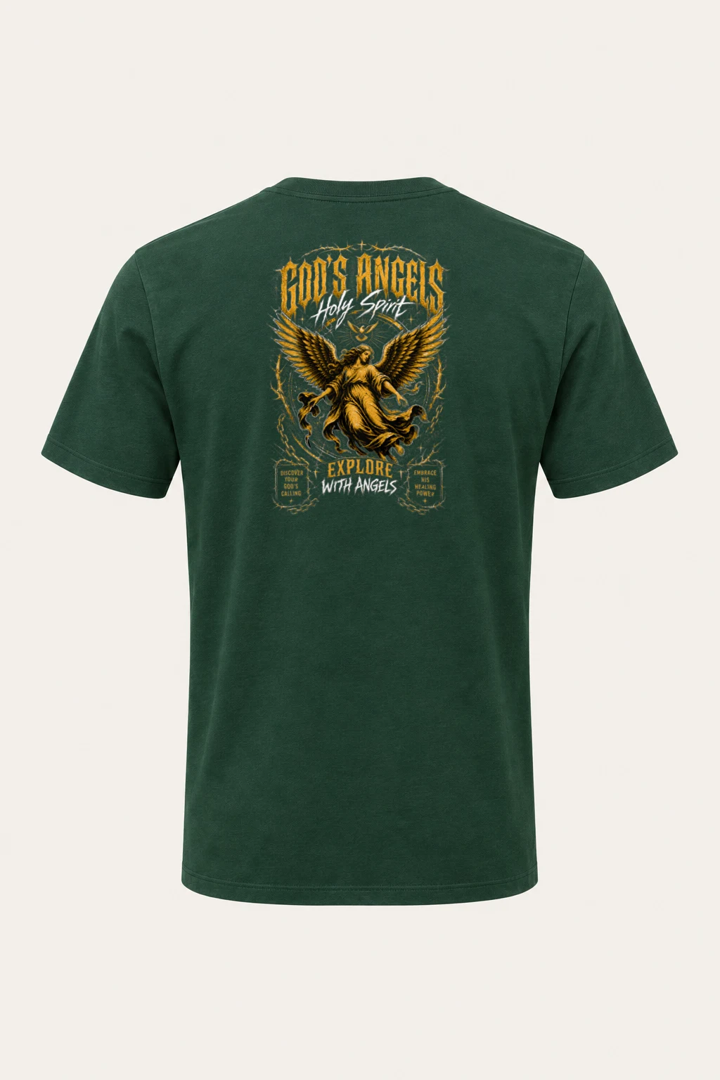 "God's Angels" Heavyweight Unisex Crewneck T-shirt | Gildan 5000