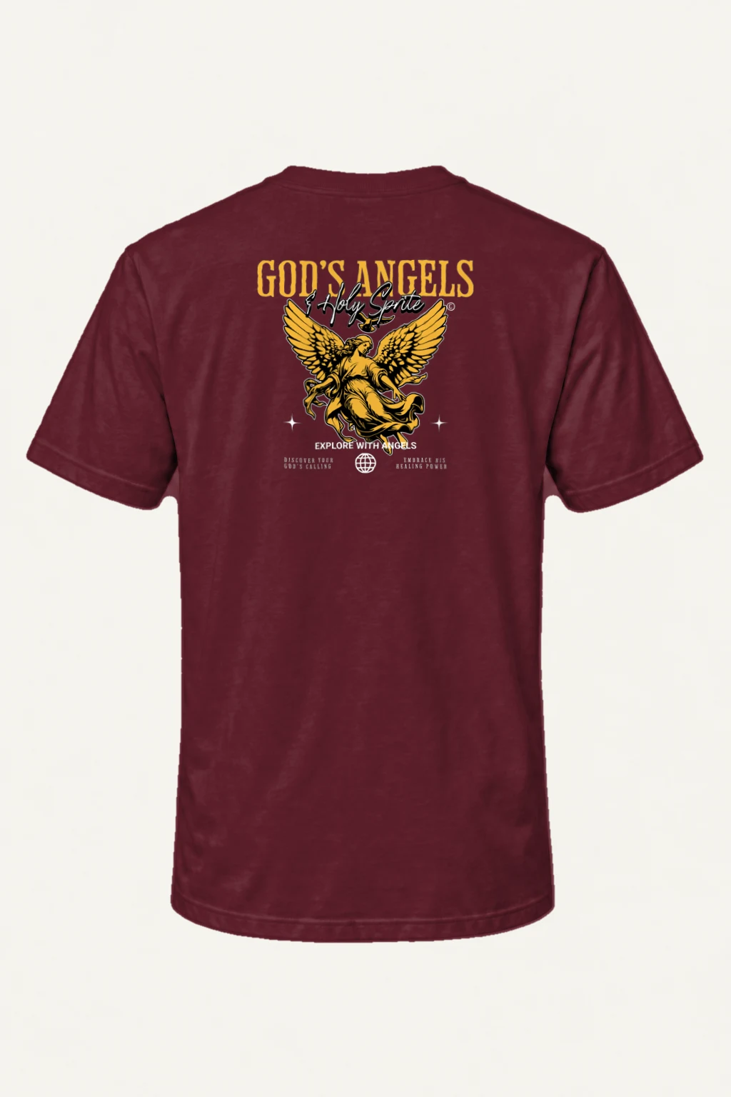 "God's Angels" Heavyweight Unisex Crewneck T-shirt | Gildan 5000