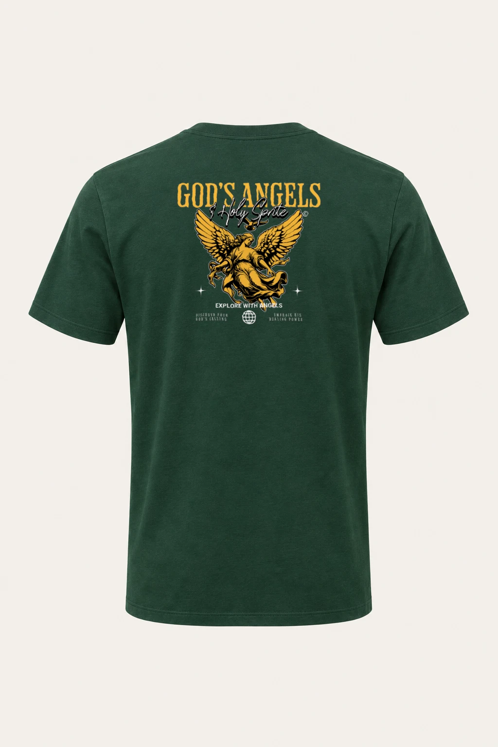 "God's Angels" Heavyweight Unisex Crewneck T-shirt | Gildan 5000