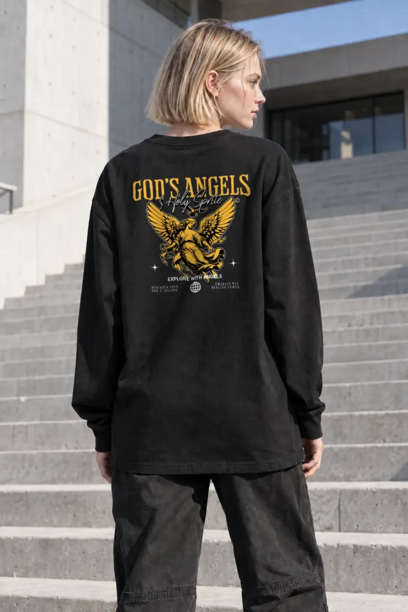 “God’s Angels” Unisex Longsleeve T-shirt | Gildan 2400