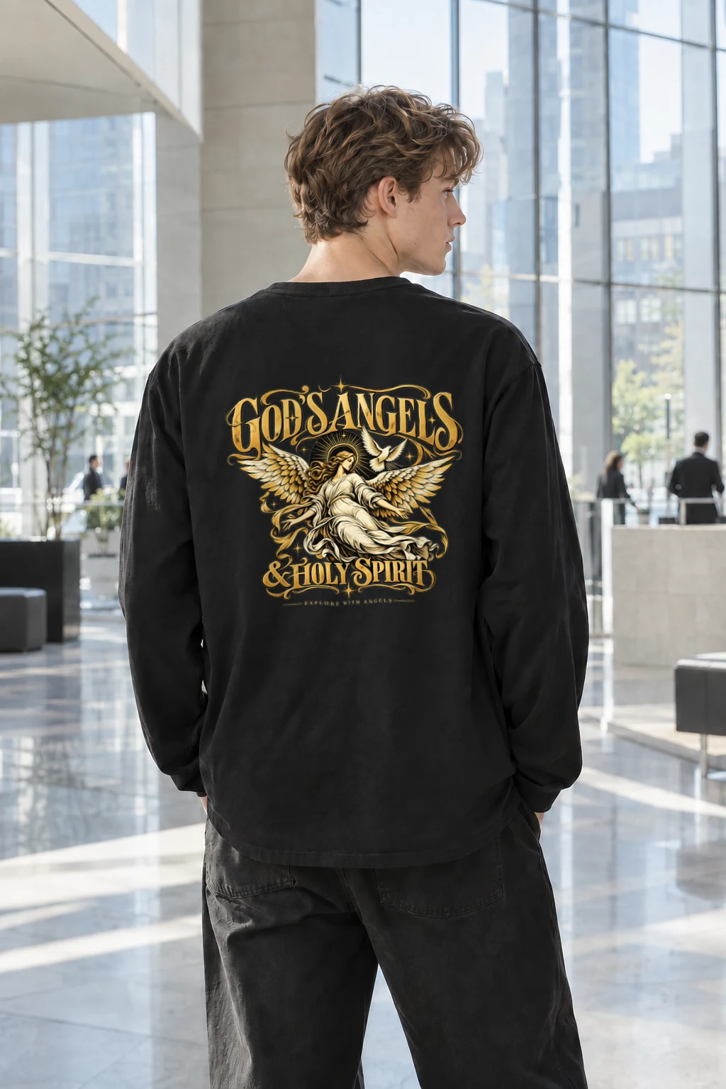 "God's Angels" Unisex Longsleeve T-shirt | Gildan 2400