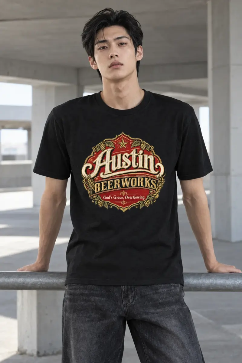 "God’s Grace Overflowing" Heavyweight Unisex Crewneck T-shirt