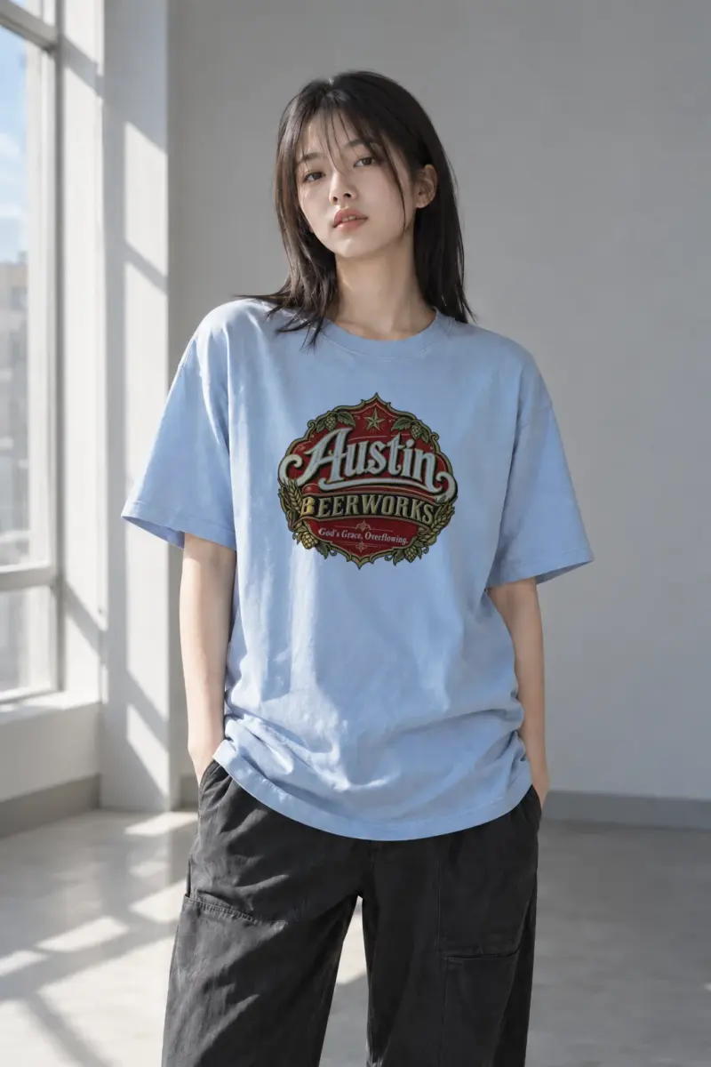 "God’s Grace Overflowing" Heavyweight Unisex Crewneck T-shirt | Gildan 5000