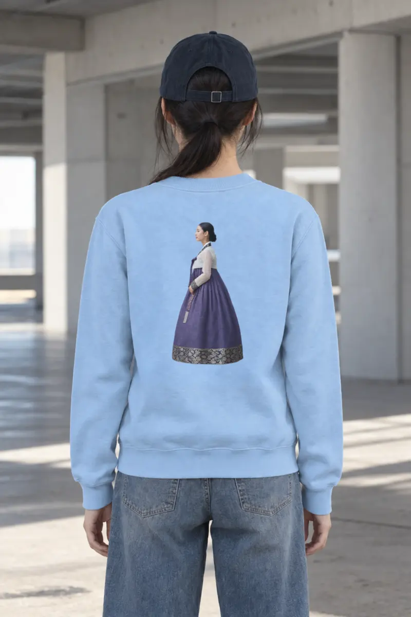 "Gold Botanical Brocade" Heavy Blend Unisex Crewneck Sweatshirt