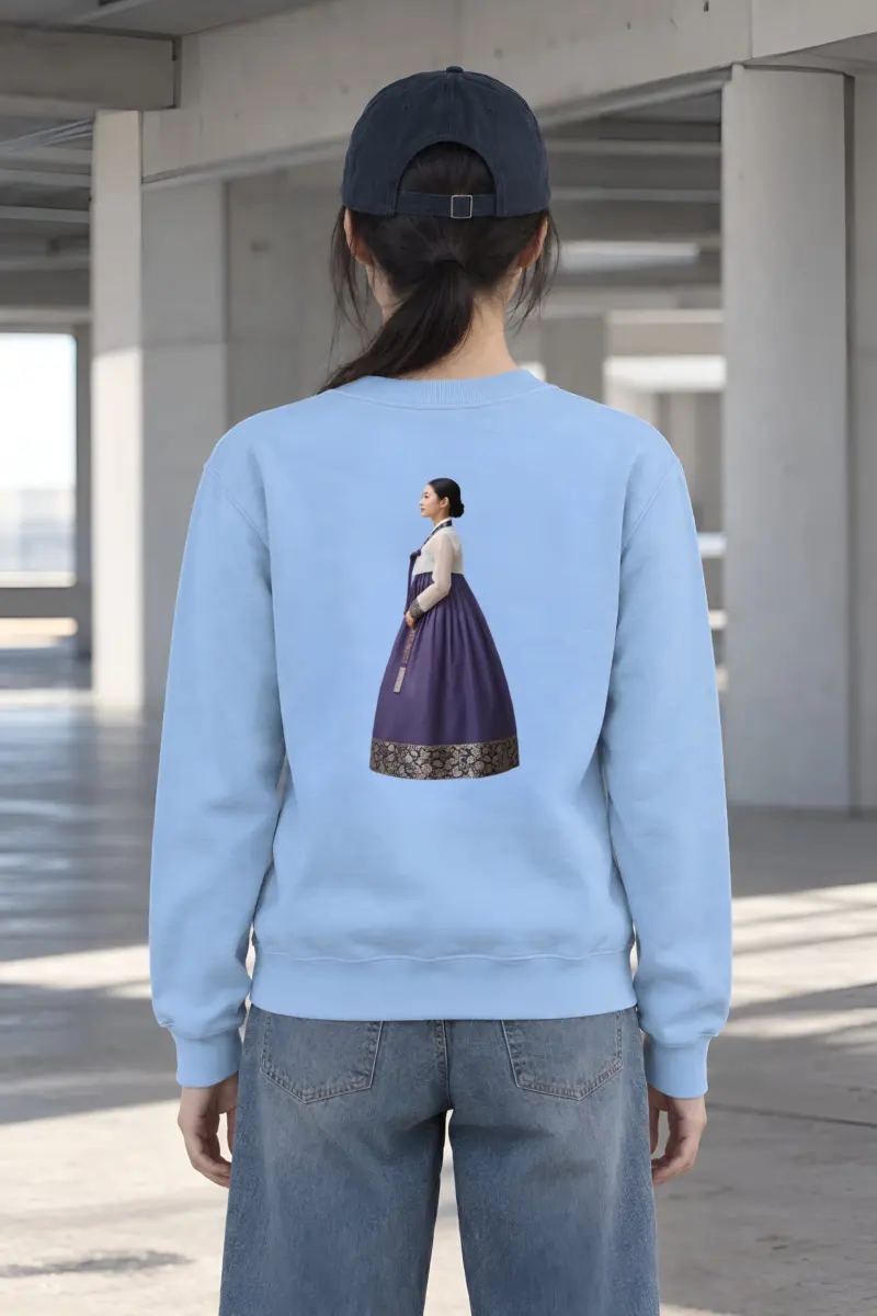 "Gold Botanical Brocade" Heavy Blend Unisex Crewneck Sweatshirt