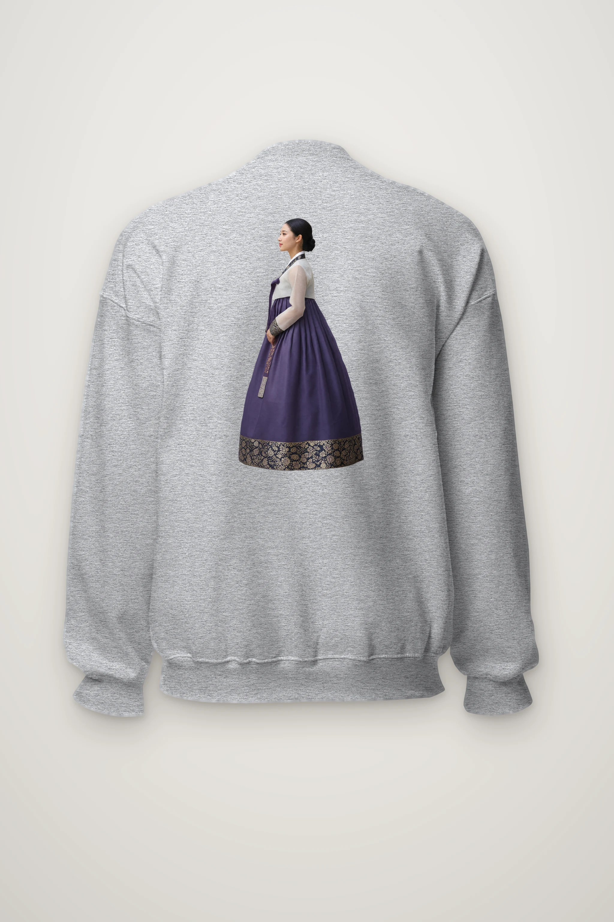"Gold Botanical Brocade" Heavy Blend Unisex Crewneck Sweatshirt