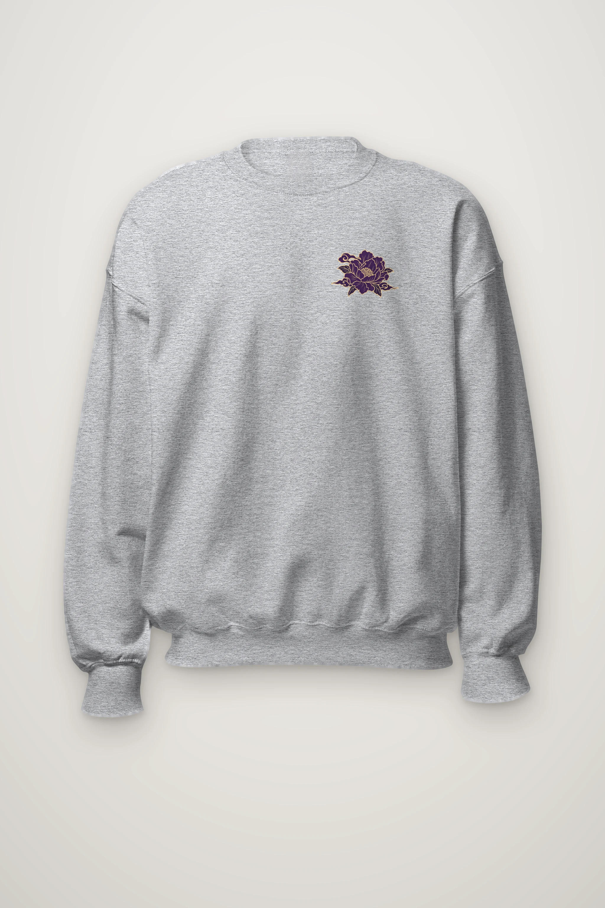 "Gold Botanical Brocade" Heavy Blend Unisex Crewneck Sweatshirt
