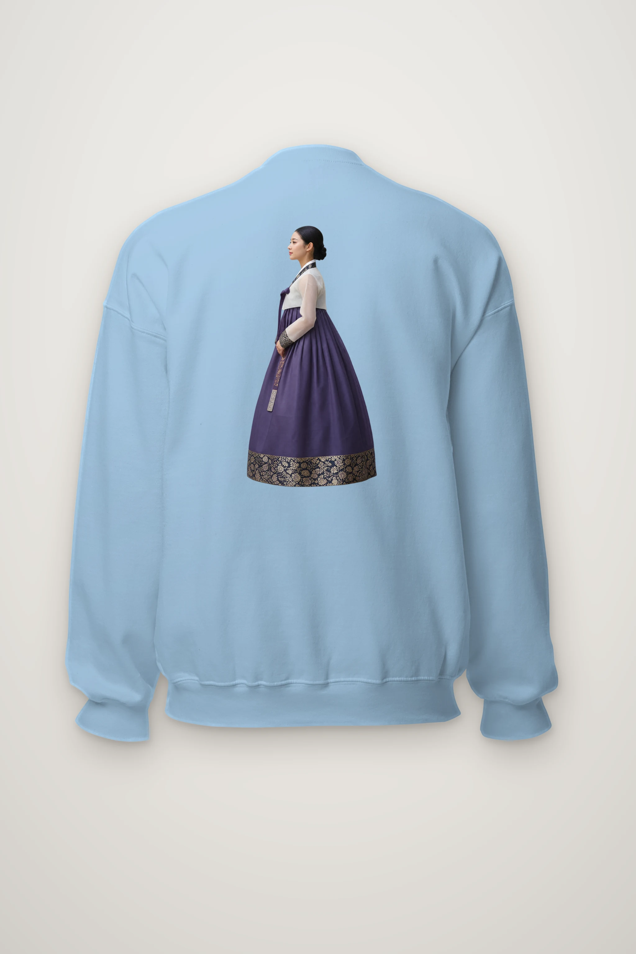 "Gold Botanical Brocade" Heavy Blend Unisex Crewneck Sweatshirt