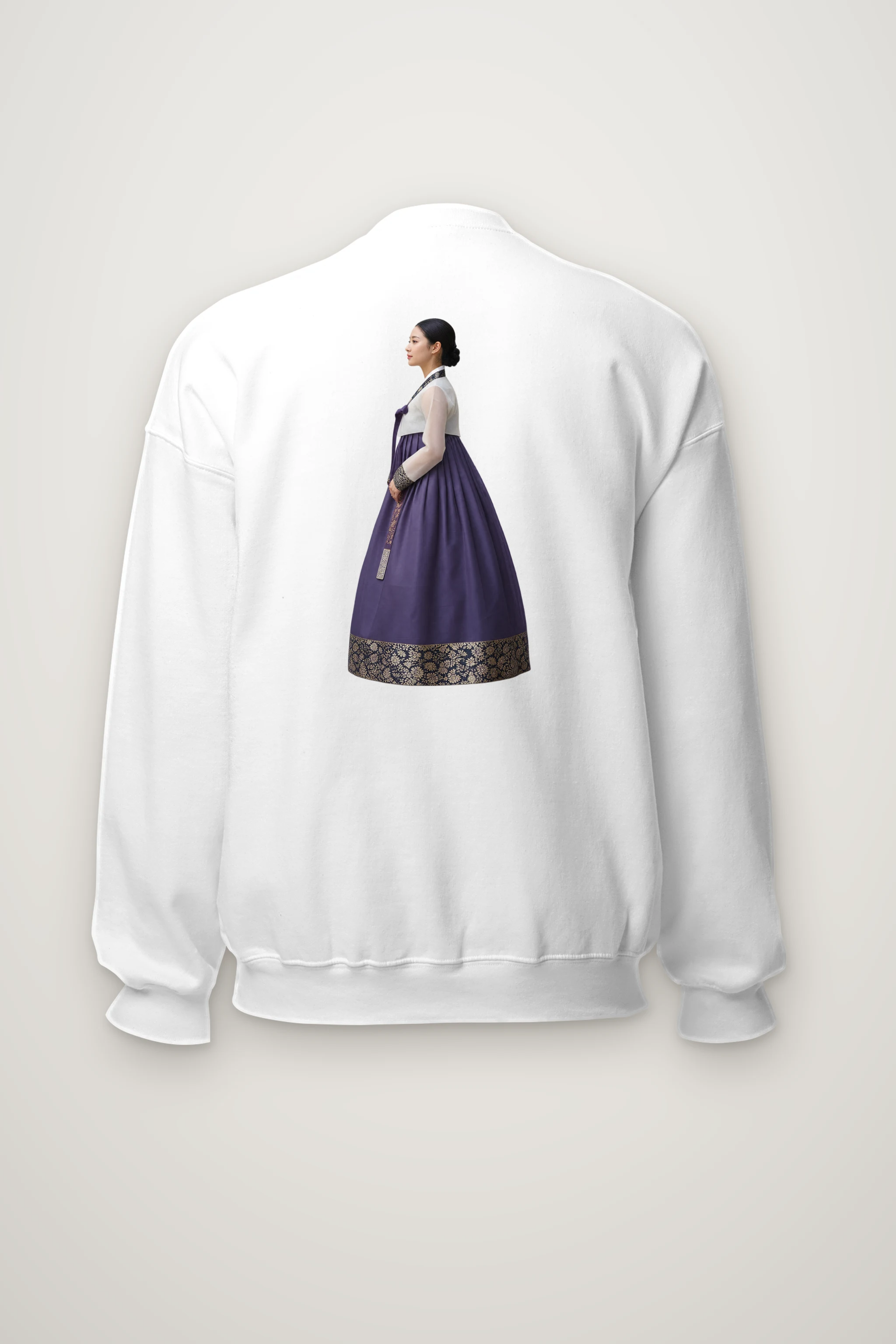"Gold Botanical Brocade" Heavy Blend Unisex Crewneck Sweatshirt