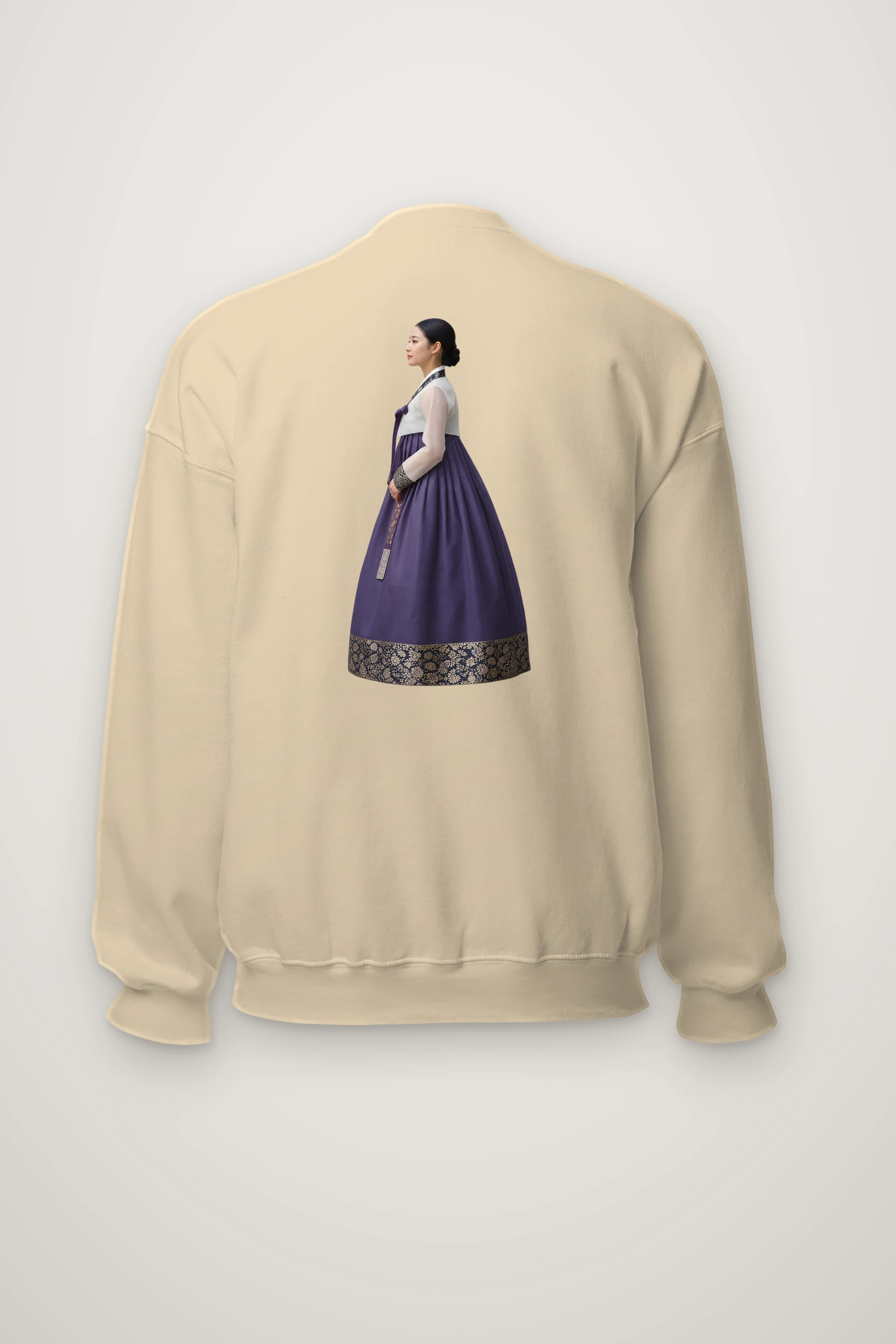 "Gold Botanical Brocade" Heavy Blend Unisex Crewneck Sweatshirt