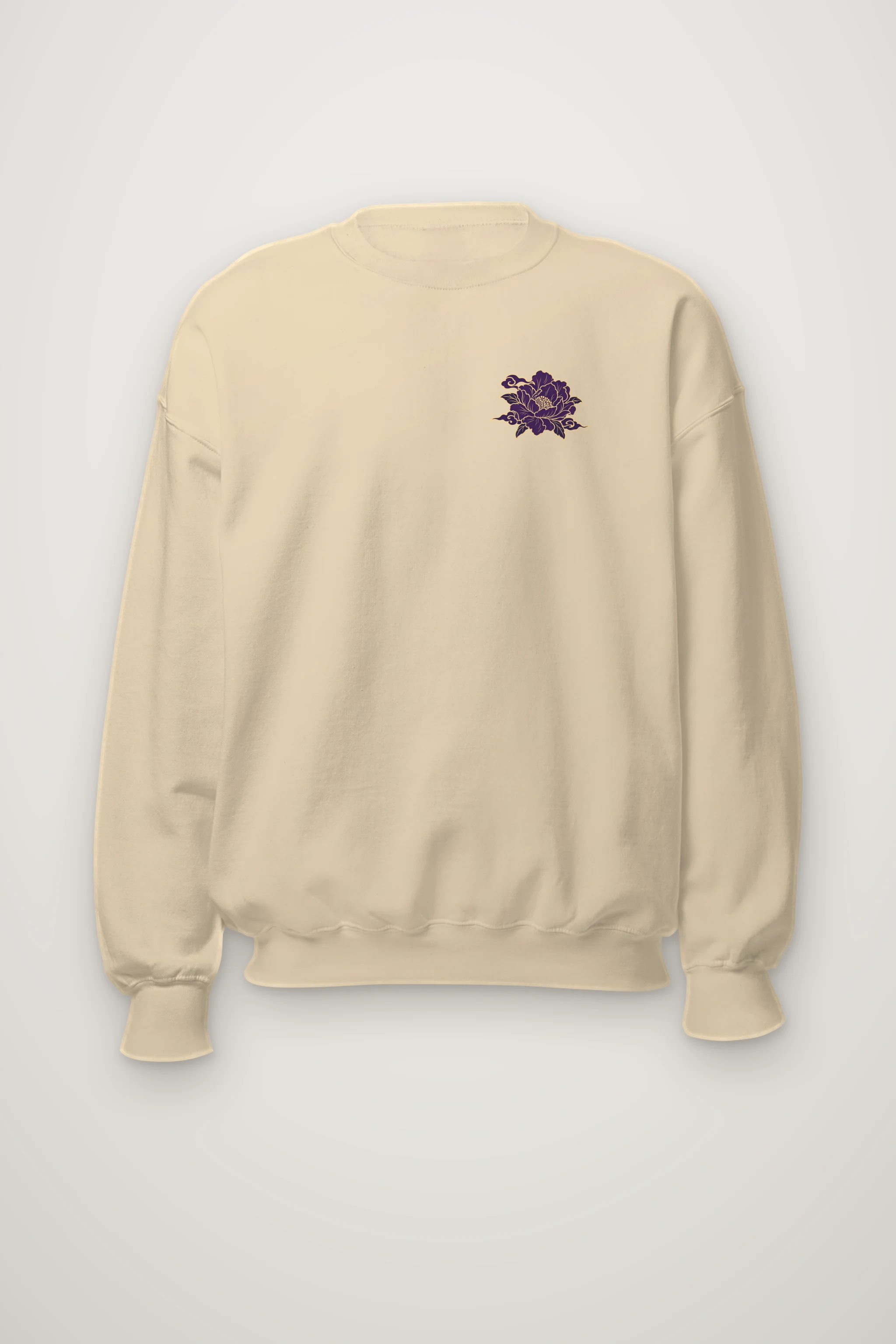 "Gold Botanical Brocade" Heavy Blend Unisex Crewneck Sweatshirt