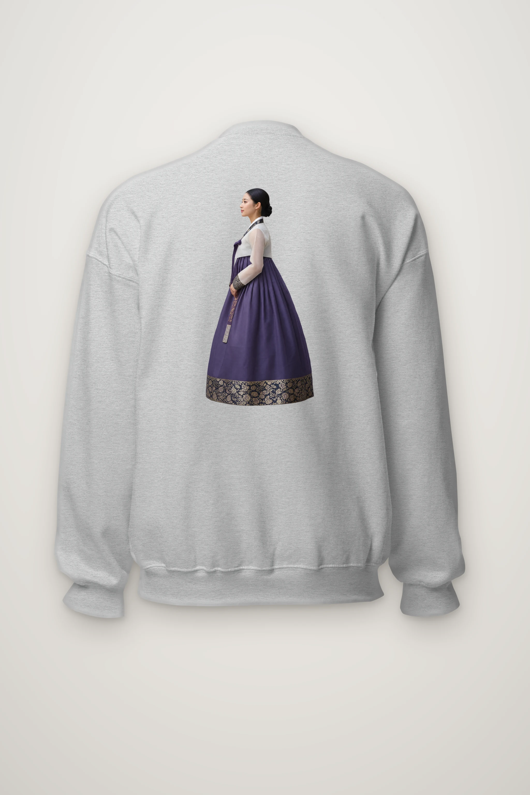 "Gold Botanical Brocade" Heavy Blend Unisex Crewneck Sweatshirt