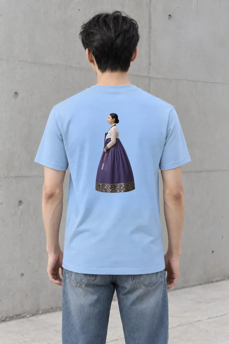 "Gold Botanical Brocade" Heavyweight Unisex Crewneck T-shirt