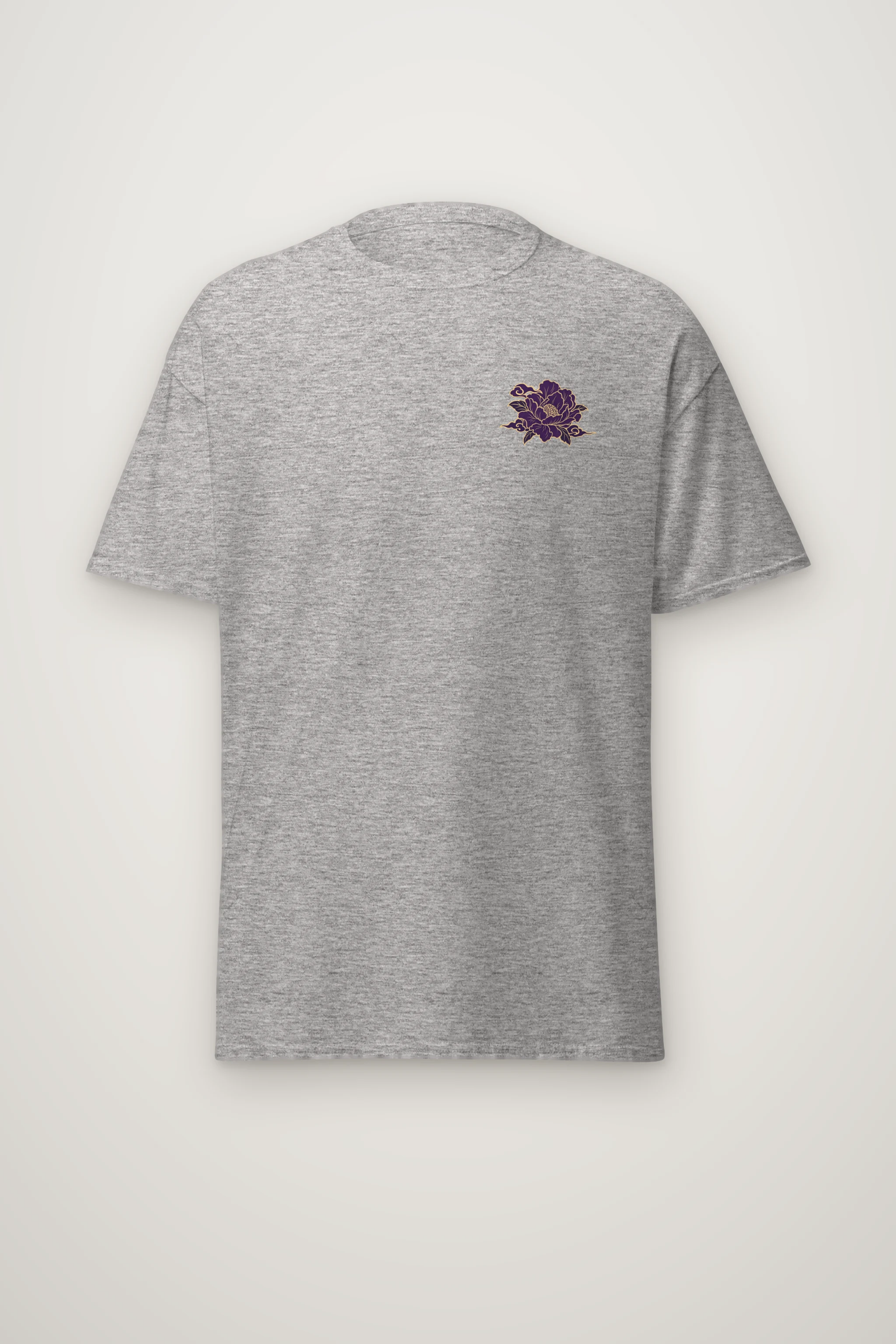 "Gold Botanical Brocade" Heavyweight Unisex Crewneck T-shirt